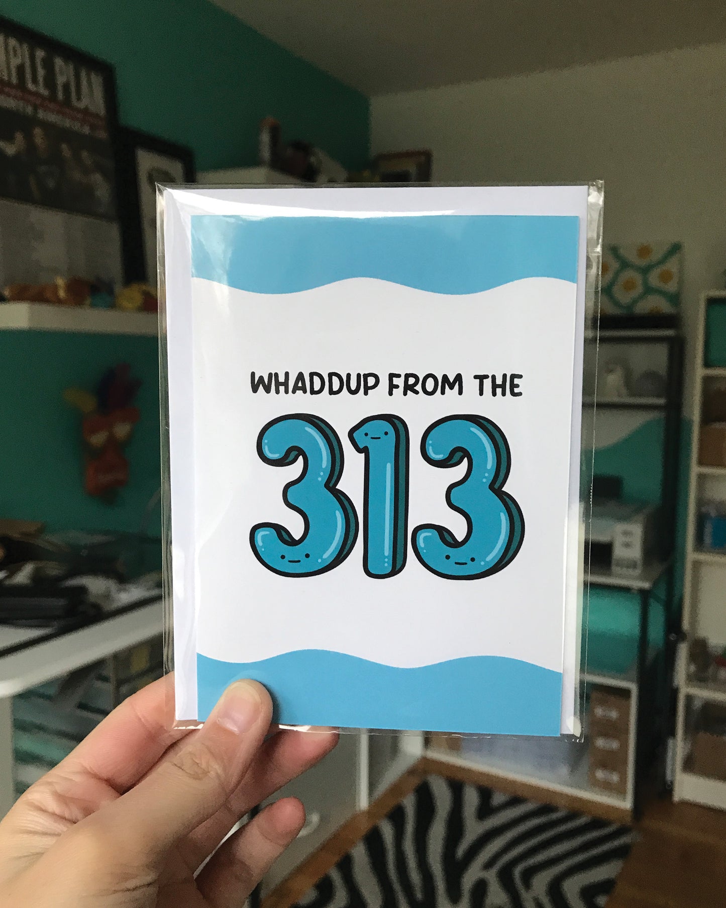 313 Detroit Greeting Card