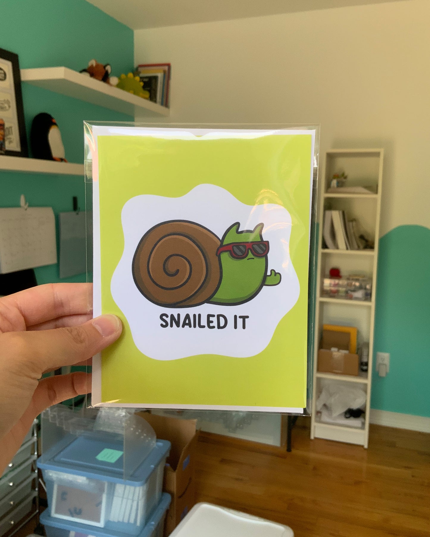 Snailed It Squiggle Greeting Card