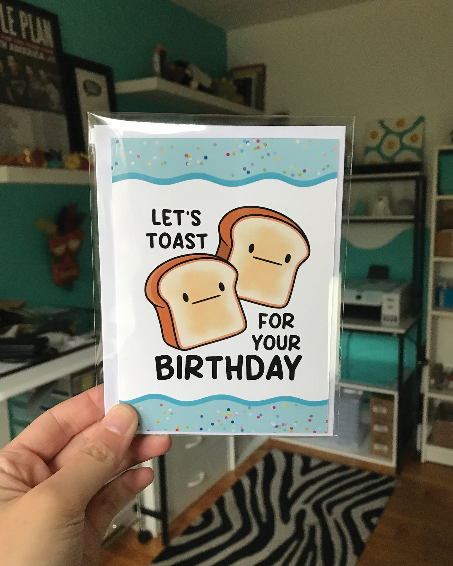 Let's Toast for Your Birthday Greeting Card