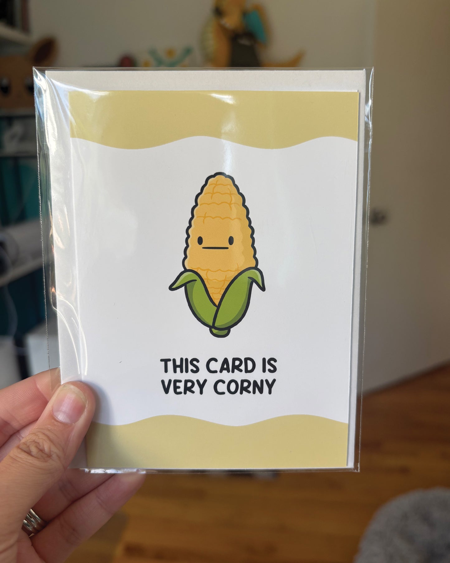 This Card Is Very Corny Greeting Card