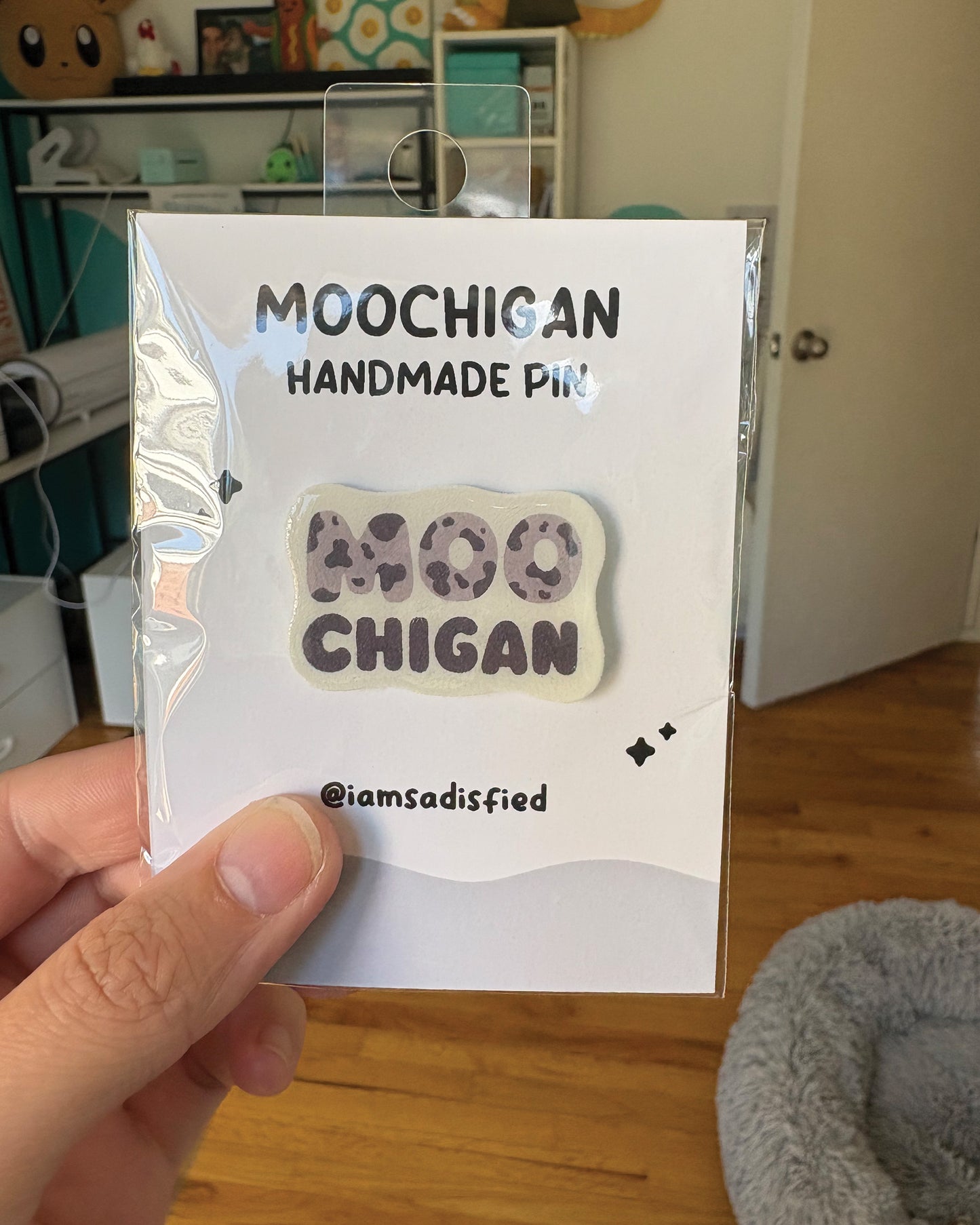 Moochigan Handmade Pin