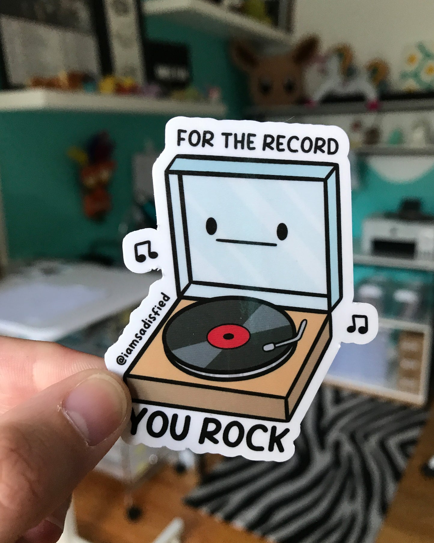 For the Record You Rock Sticker