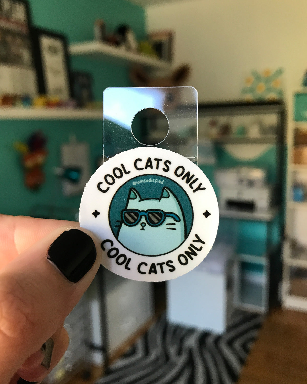 Cool Cats Only Mini Sticker