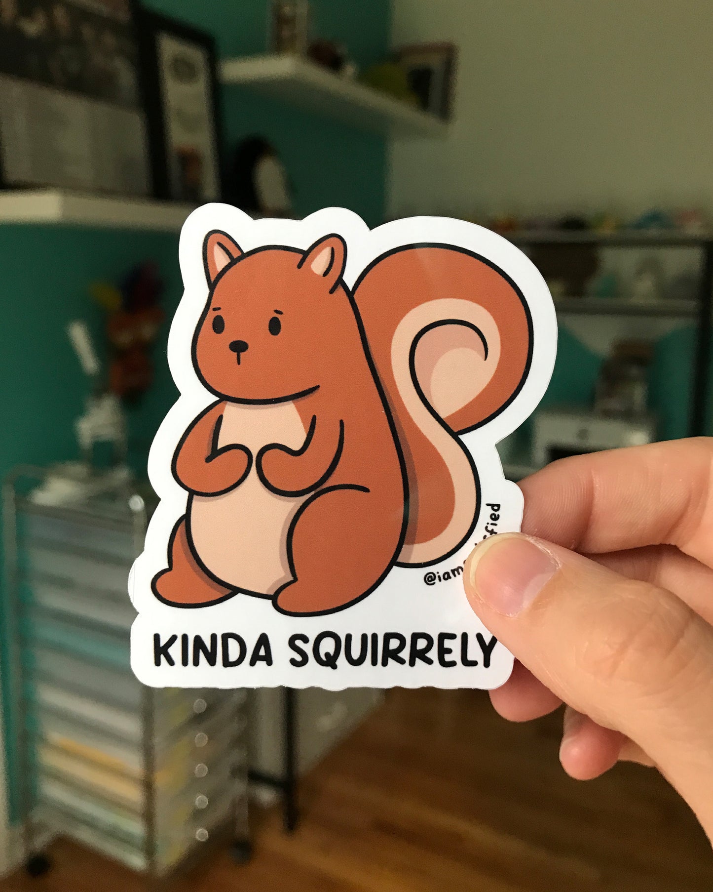 Kinda Squirrely Sticker