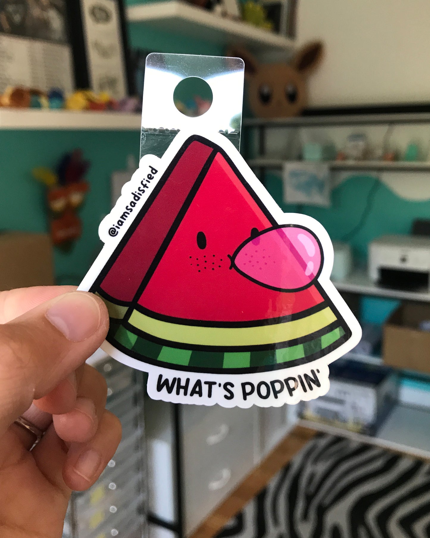 What's Poppin' Watermelon Sticker