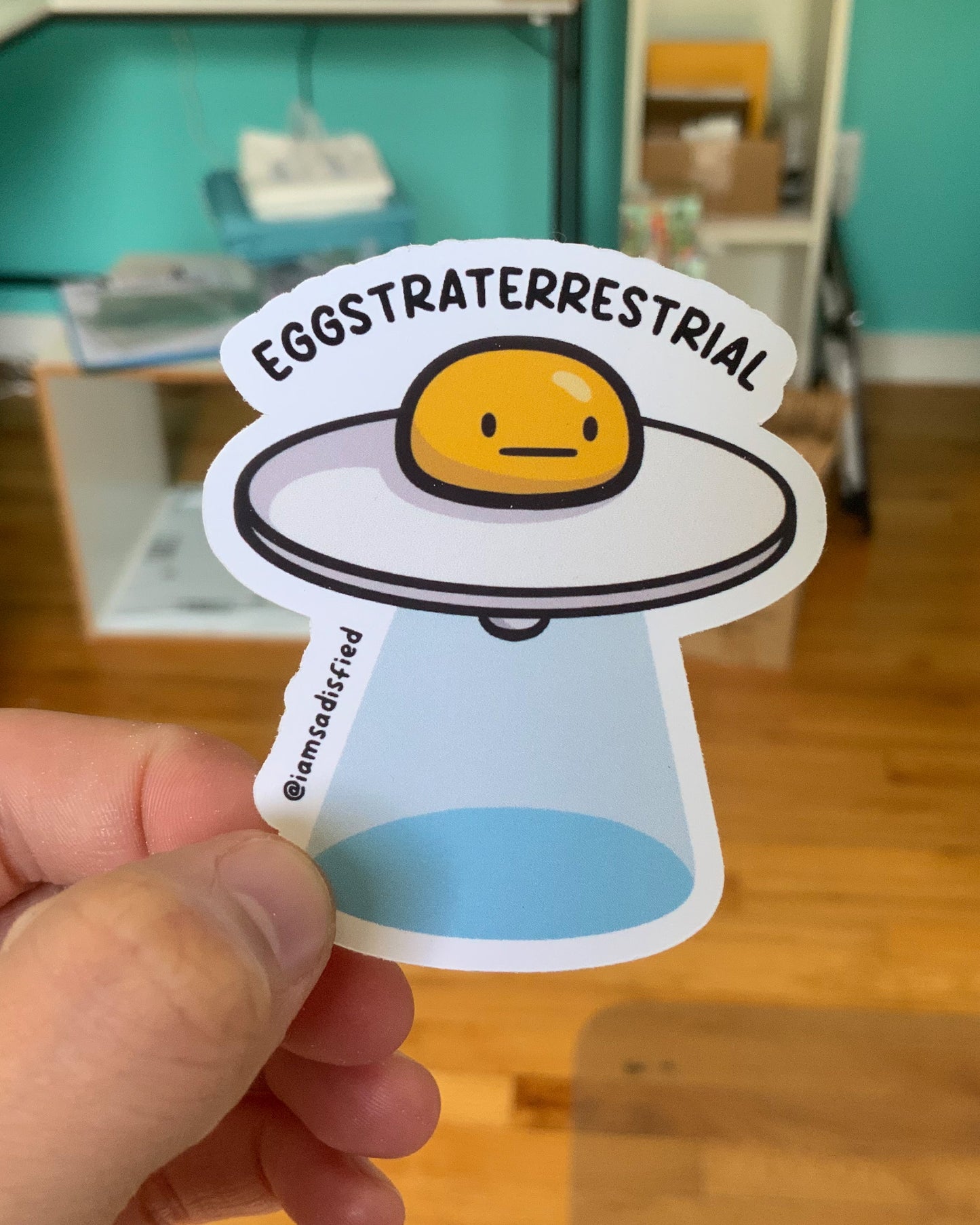 Eggstraterrestrial Sticker