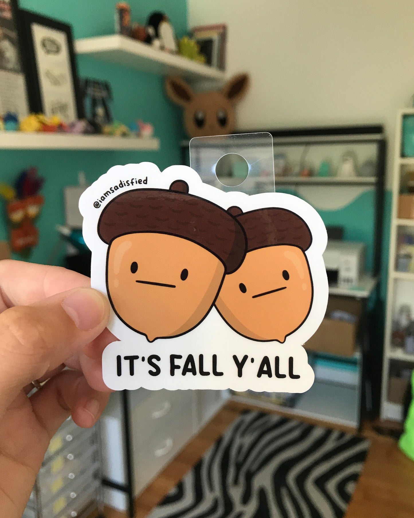 It's Fall Y'all Acorn Sticker
