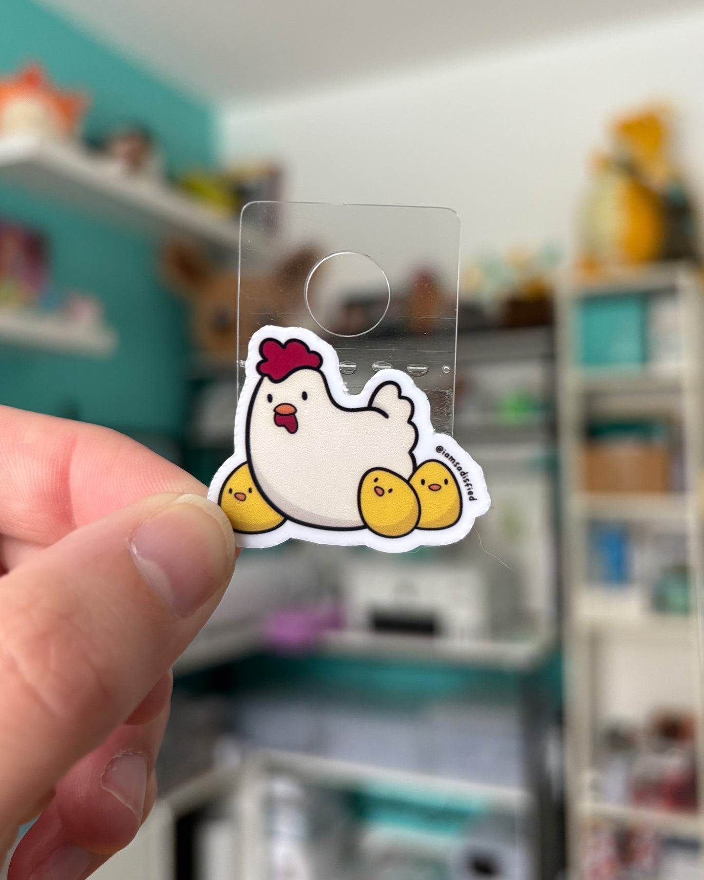 Chicken Family Mini Sticker