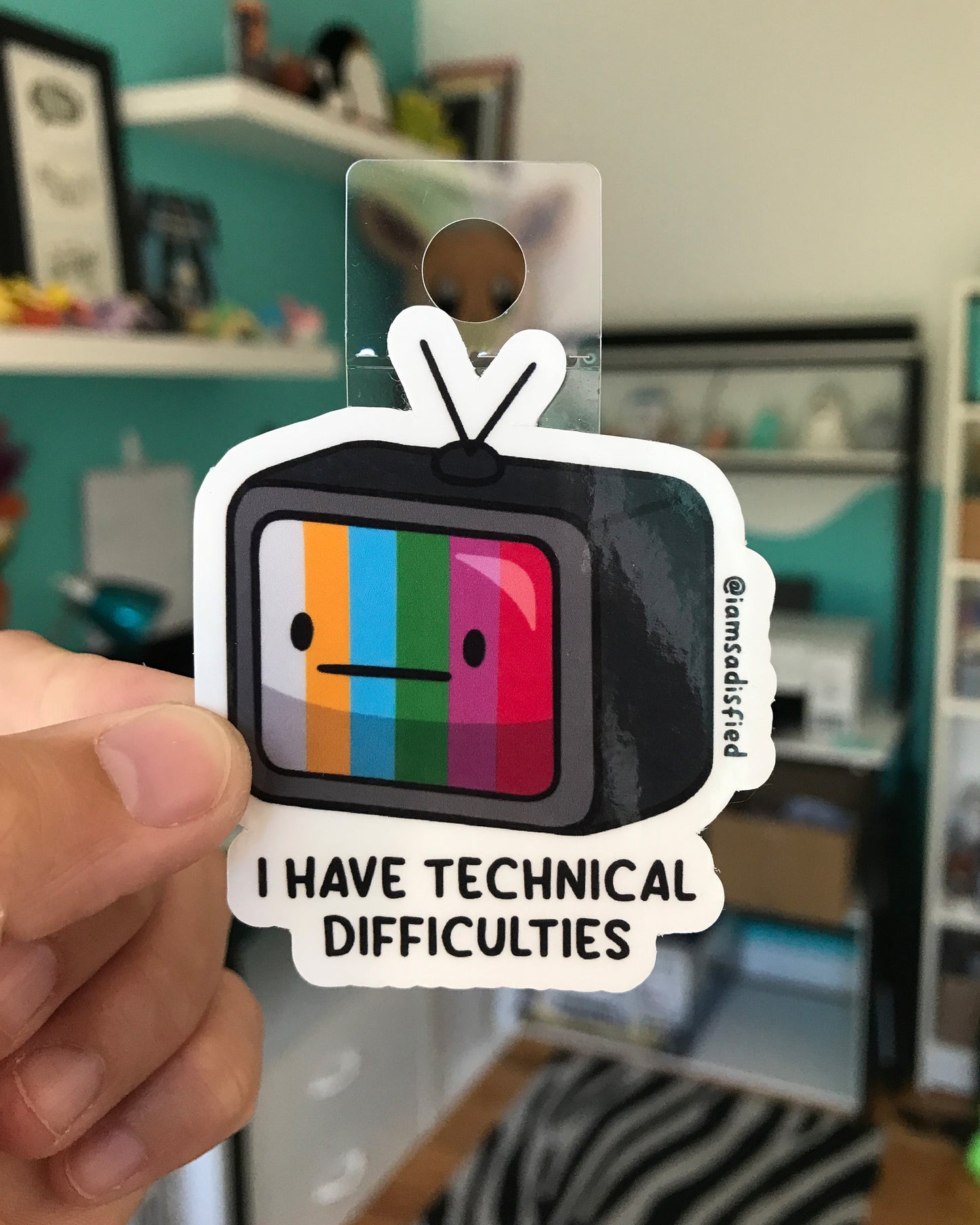Technical Difficulties TV Sticker