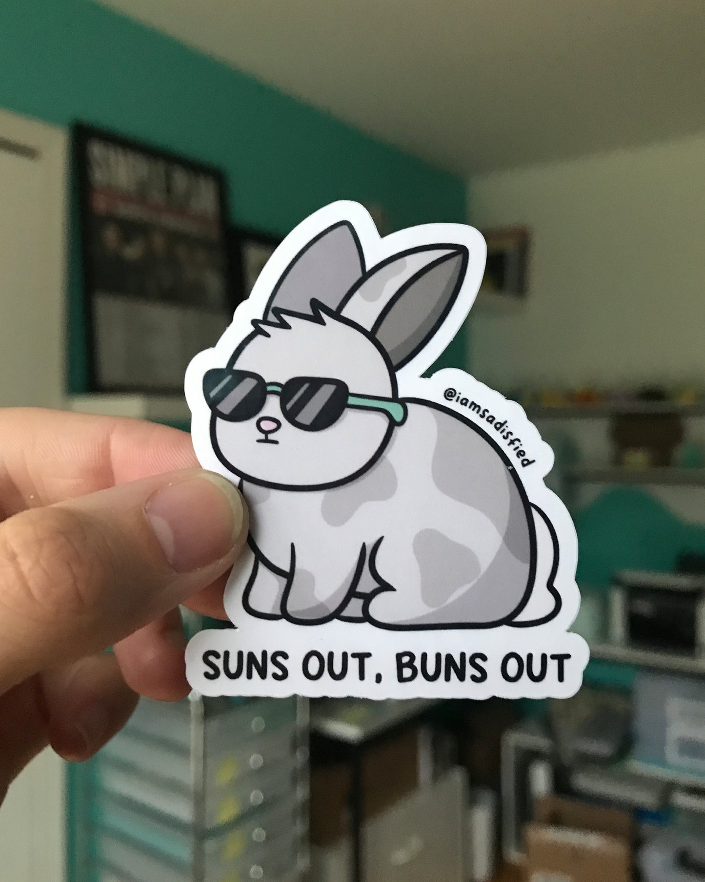 Suns Out Buns Out Bunny Sticker