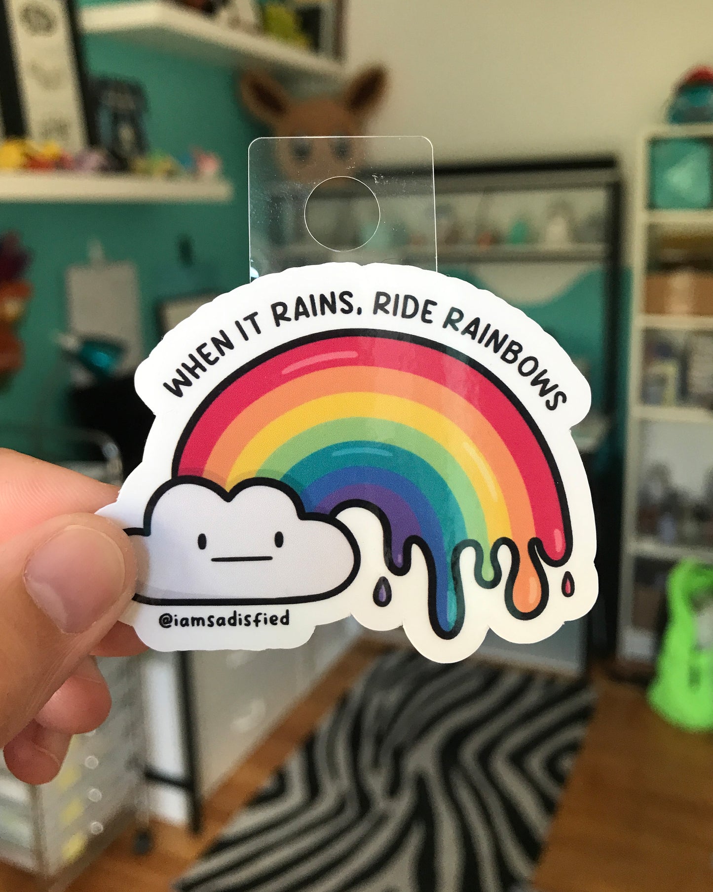 Ride Rainbows Sticker