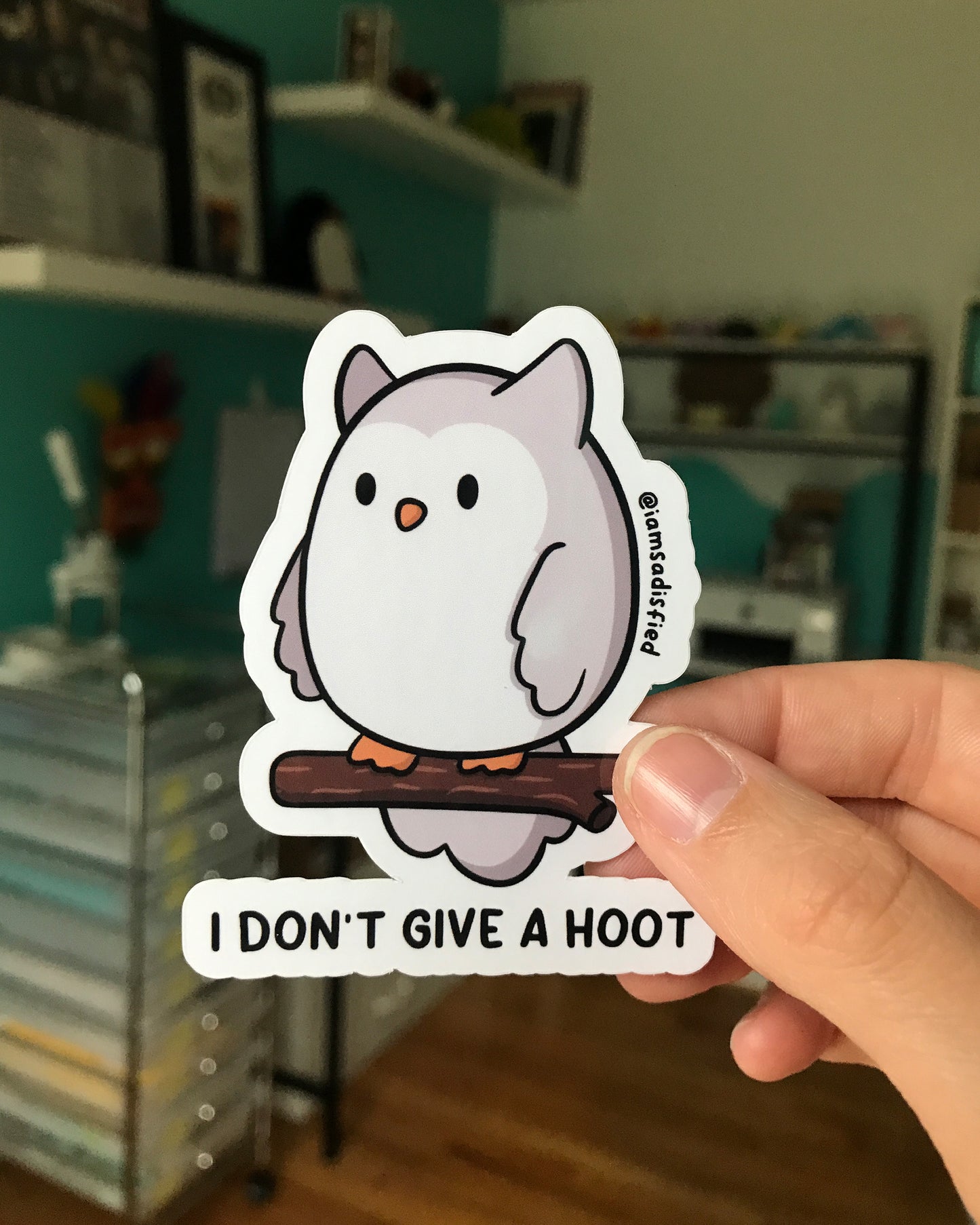 I Don't Give a Hoot Sticker
