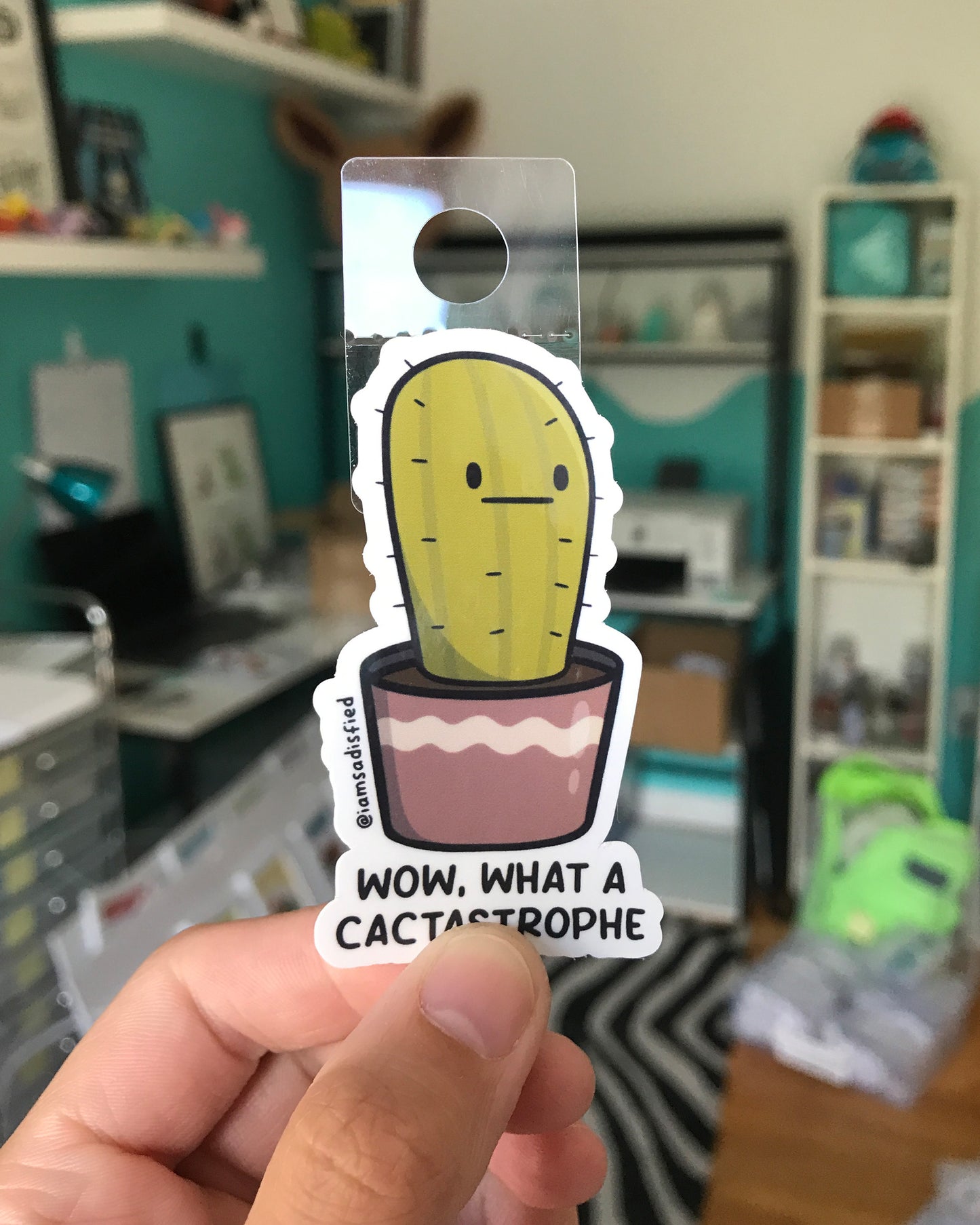 Cactastrophe Sticker