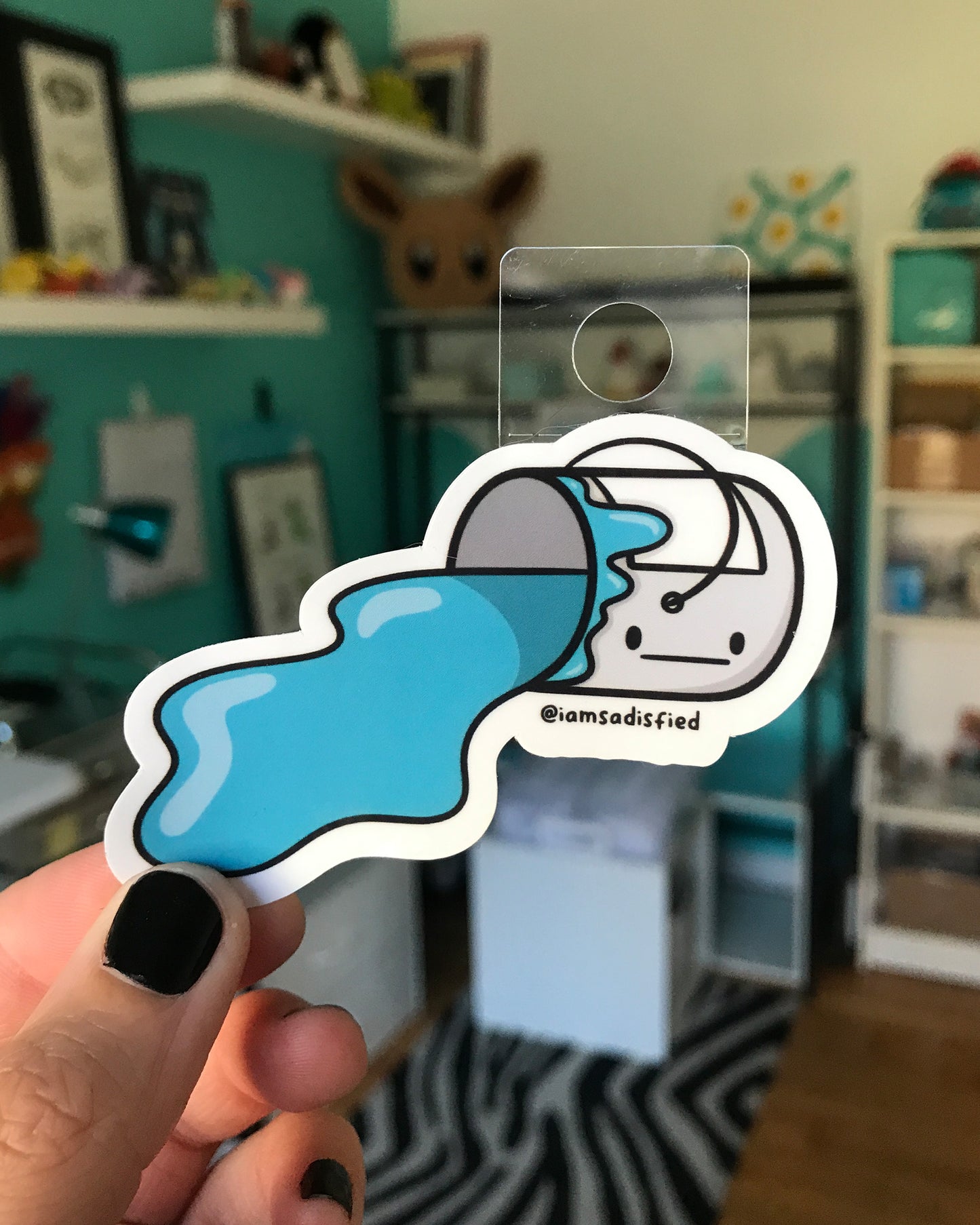 Paint Can Spilled Sticker