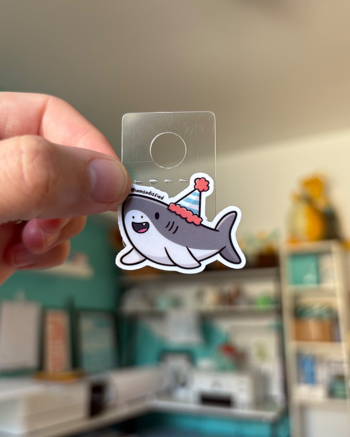 Party Shark Mini Sticker