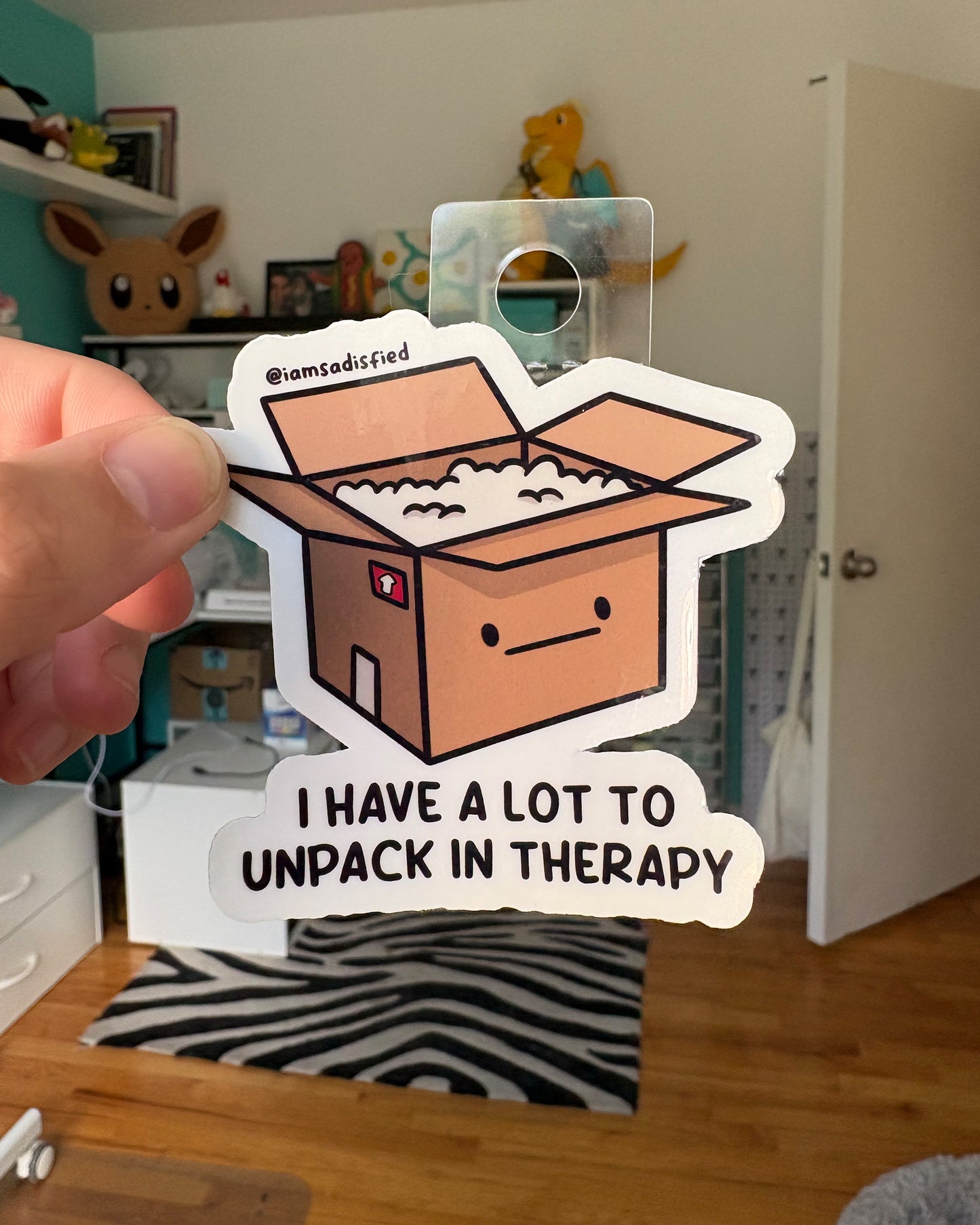 I Have a Lot to Unpack In Therapy Sticker