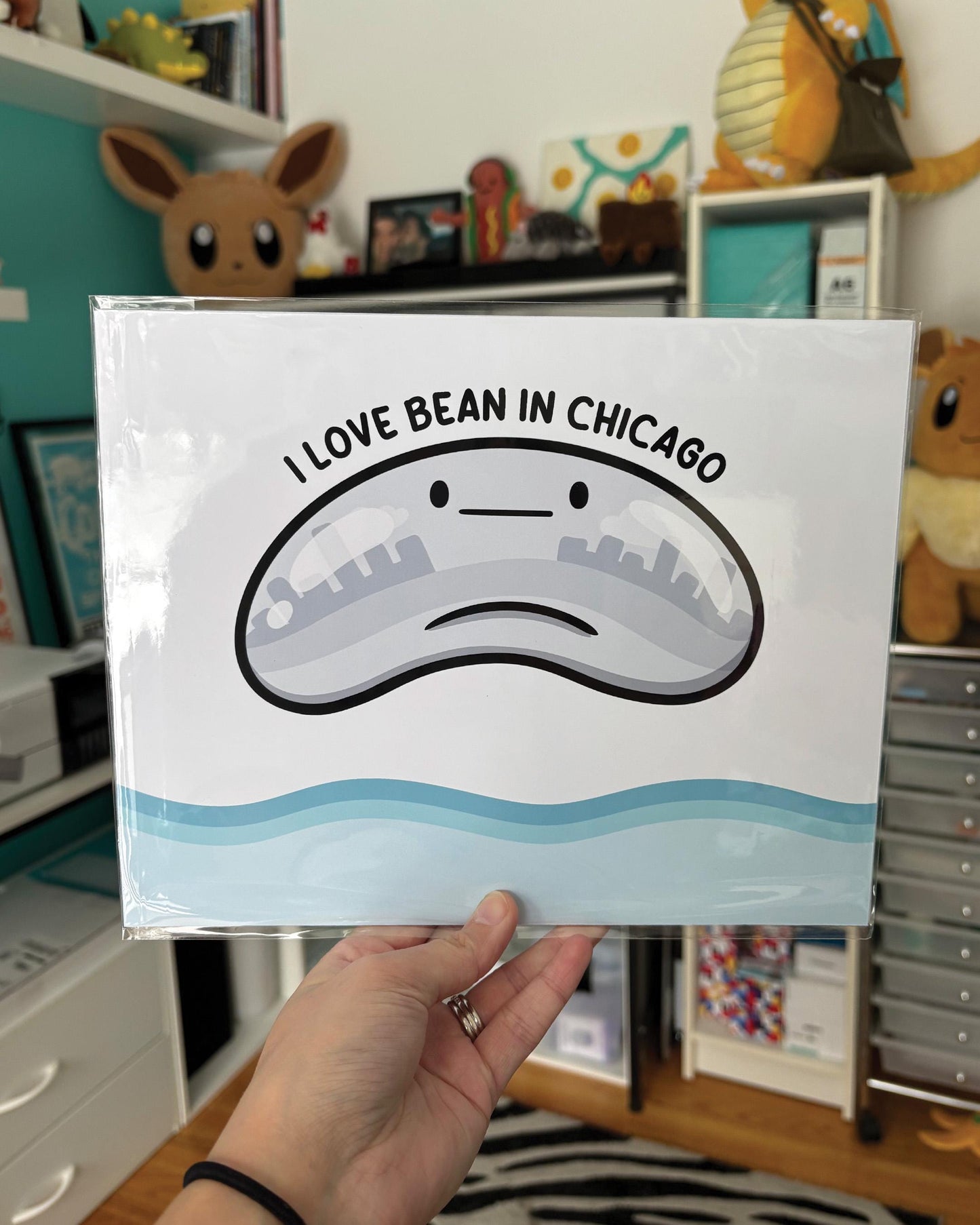 I Love Bean In Chicago 8x10 Print