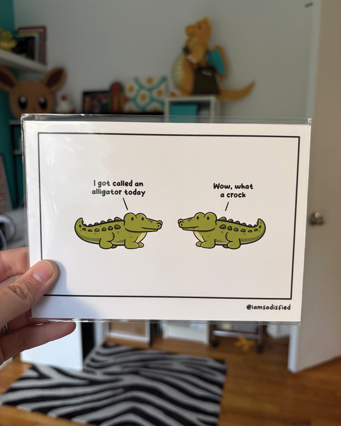 What a Croc Comic 5x7 Print