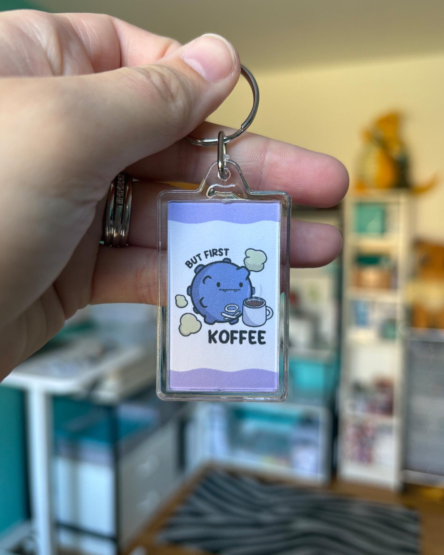 But First Koffee Keychain