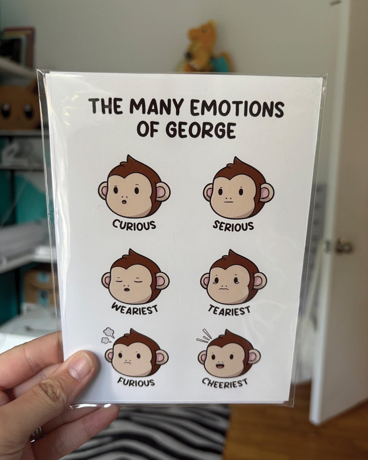 The Many Emotions of George 5x7 Print