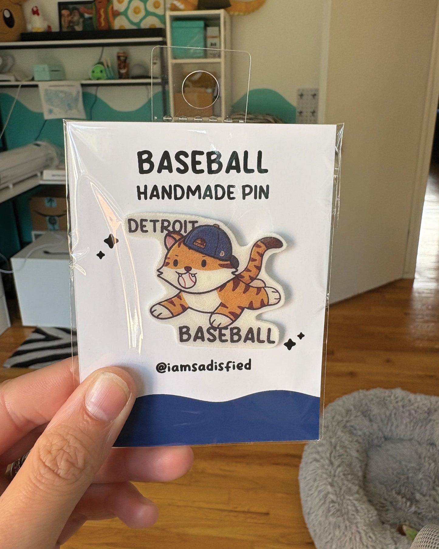 Michigan Baseball Handmade Pin