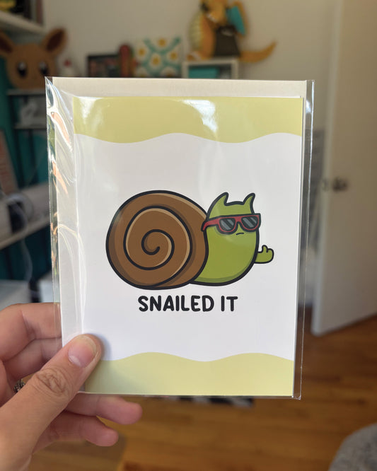 Snailed It Greeting Card