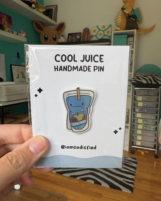 Cool Juice Handmade Pin