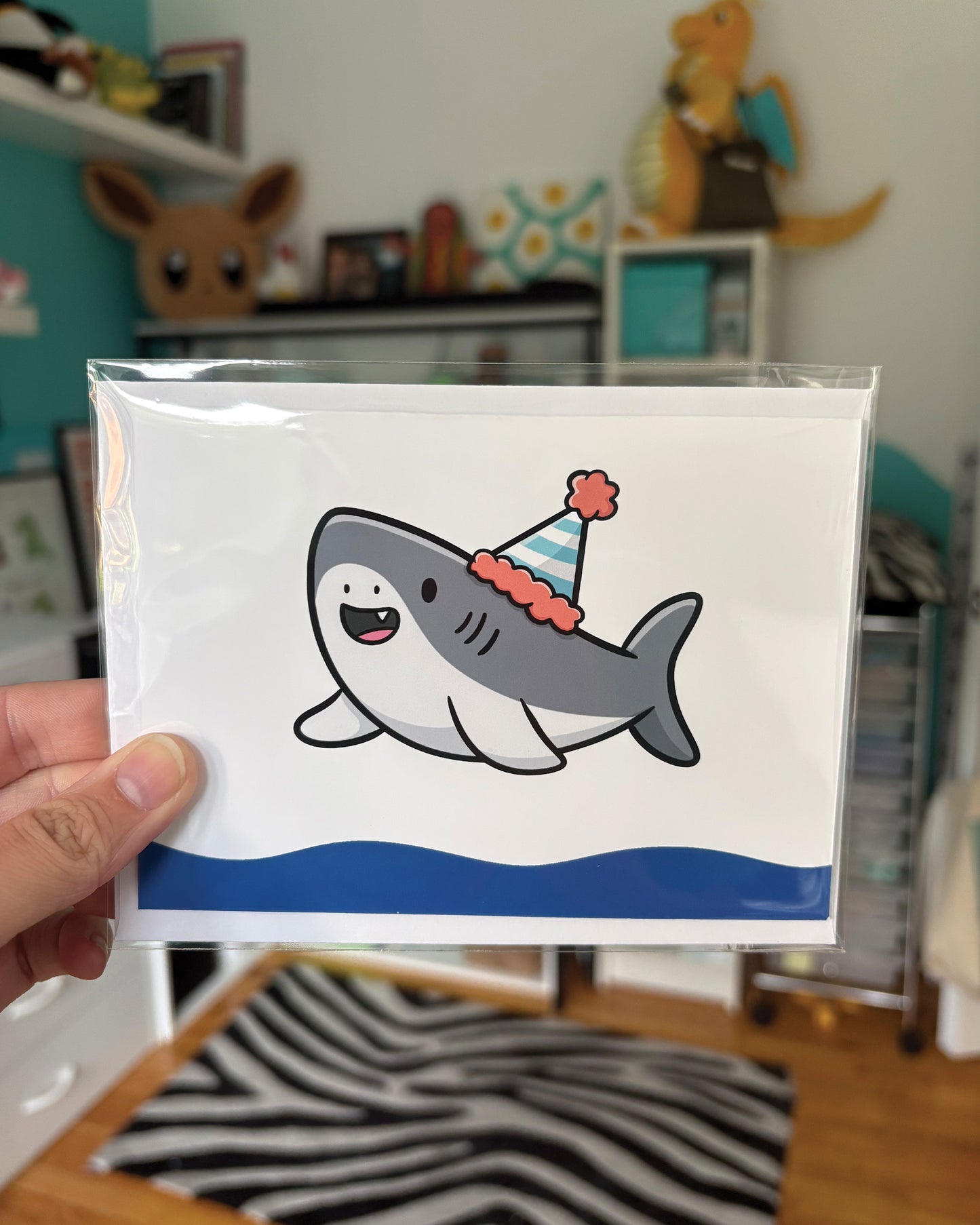 Party Shark Greeting Card