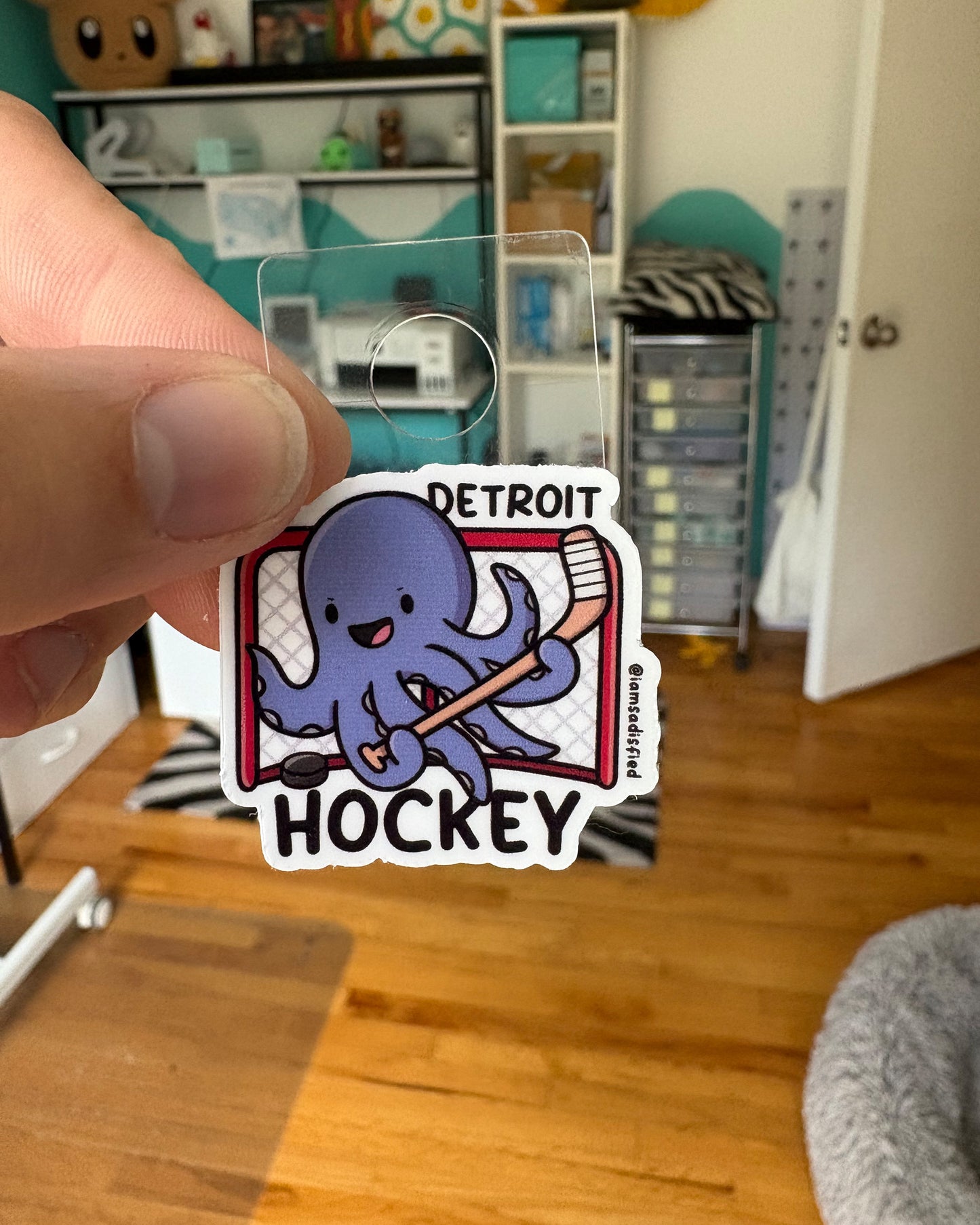 Michigan Hockey Mini Sticker
