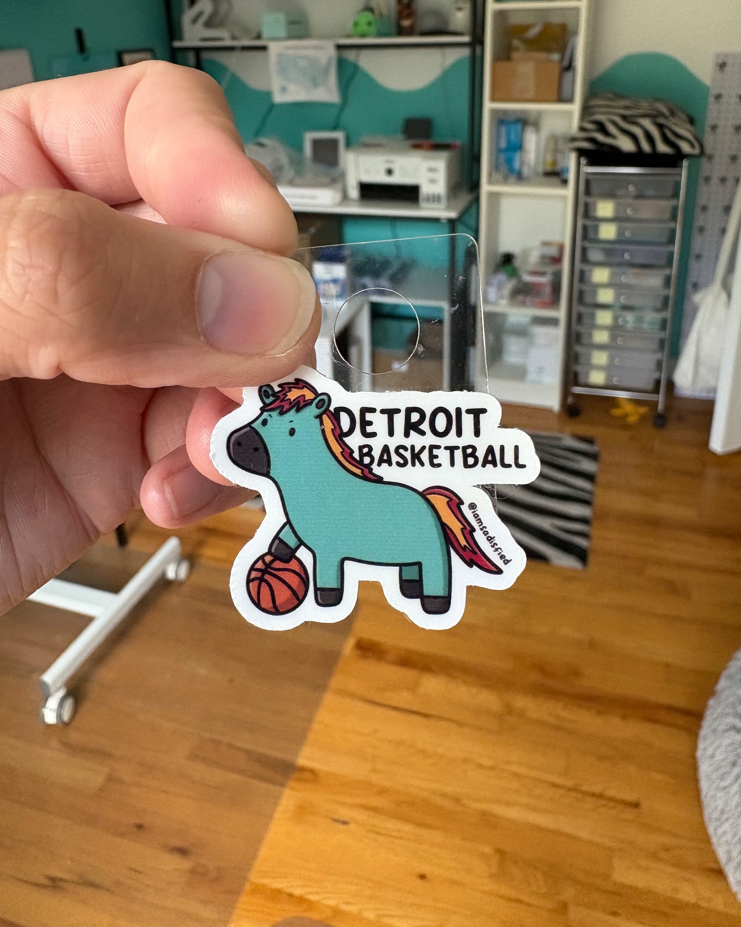 Michigan Basketball Mini Sticker