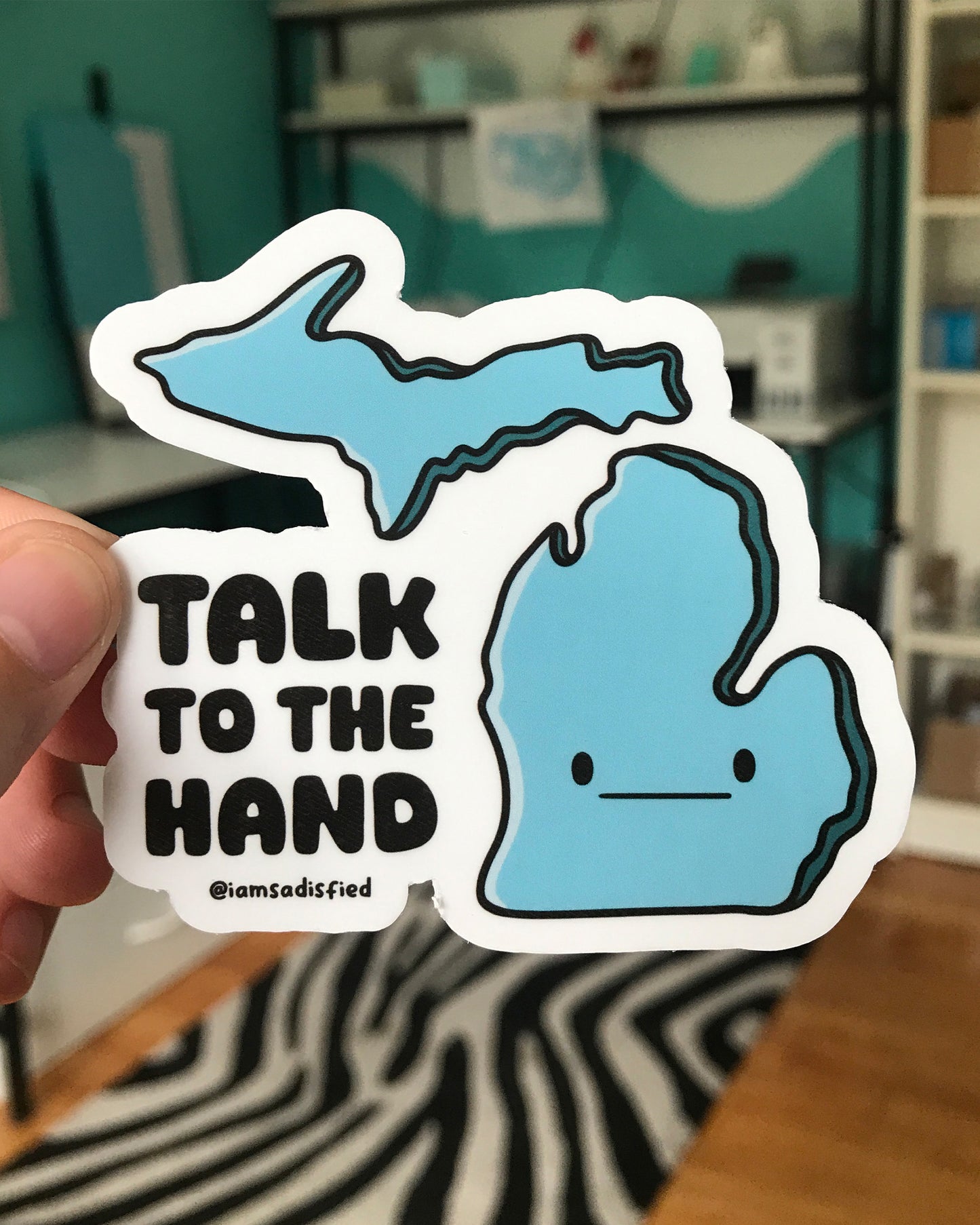 Talk to the Hand Sticker