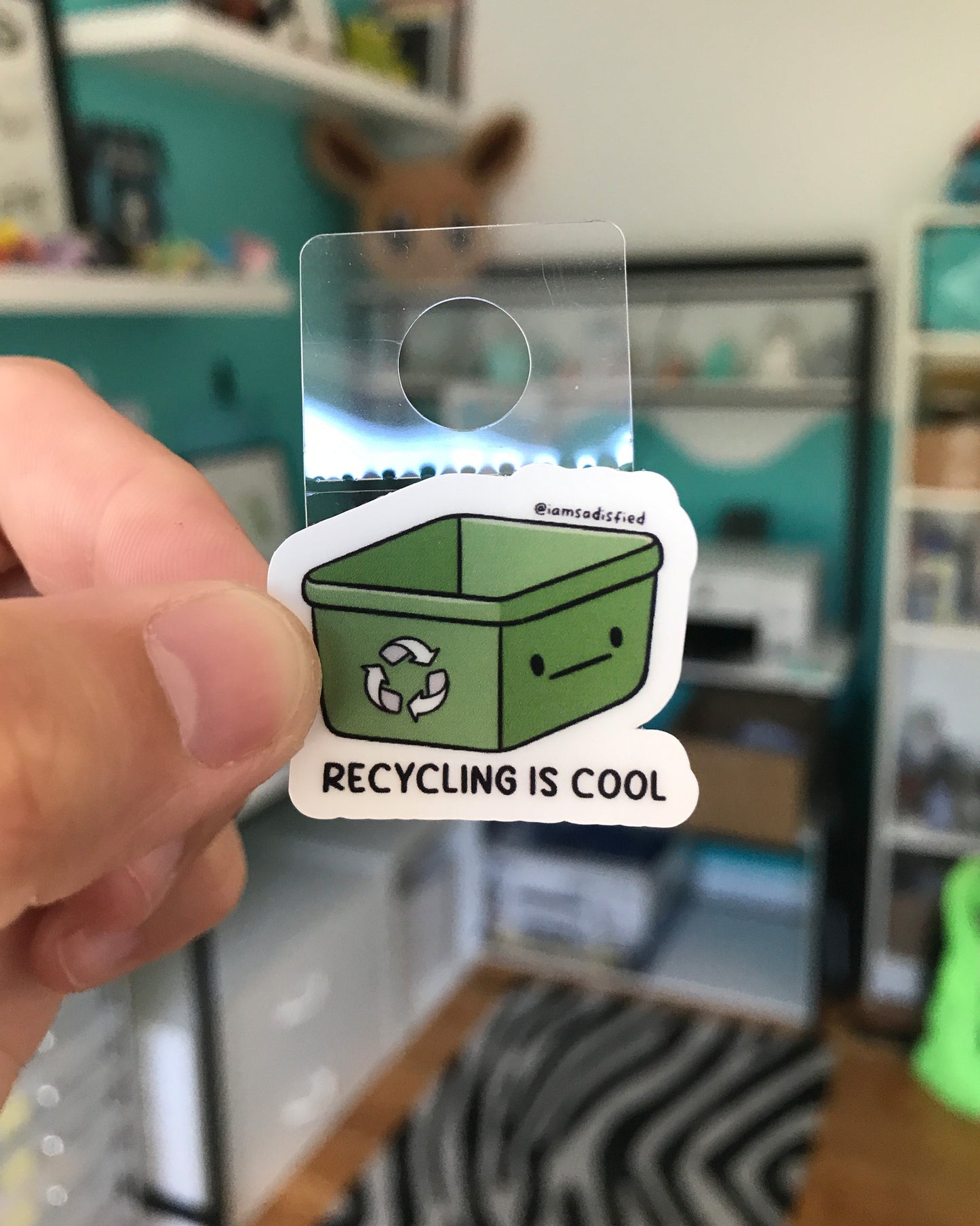 Recycling is Cool Mini Sticker