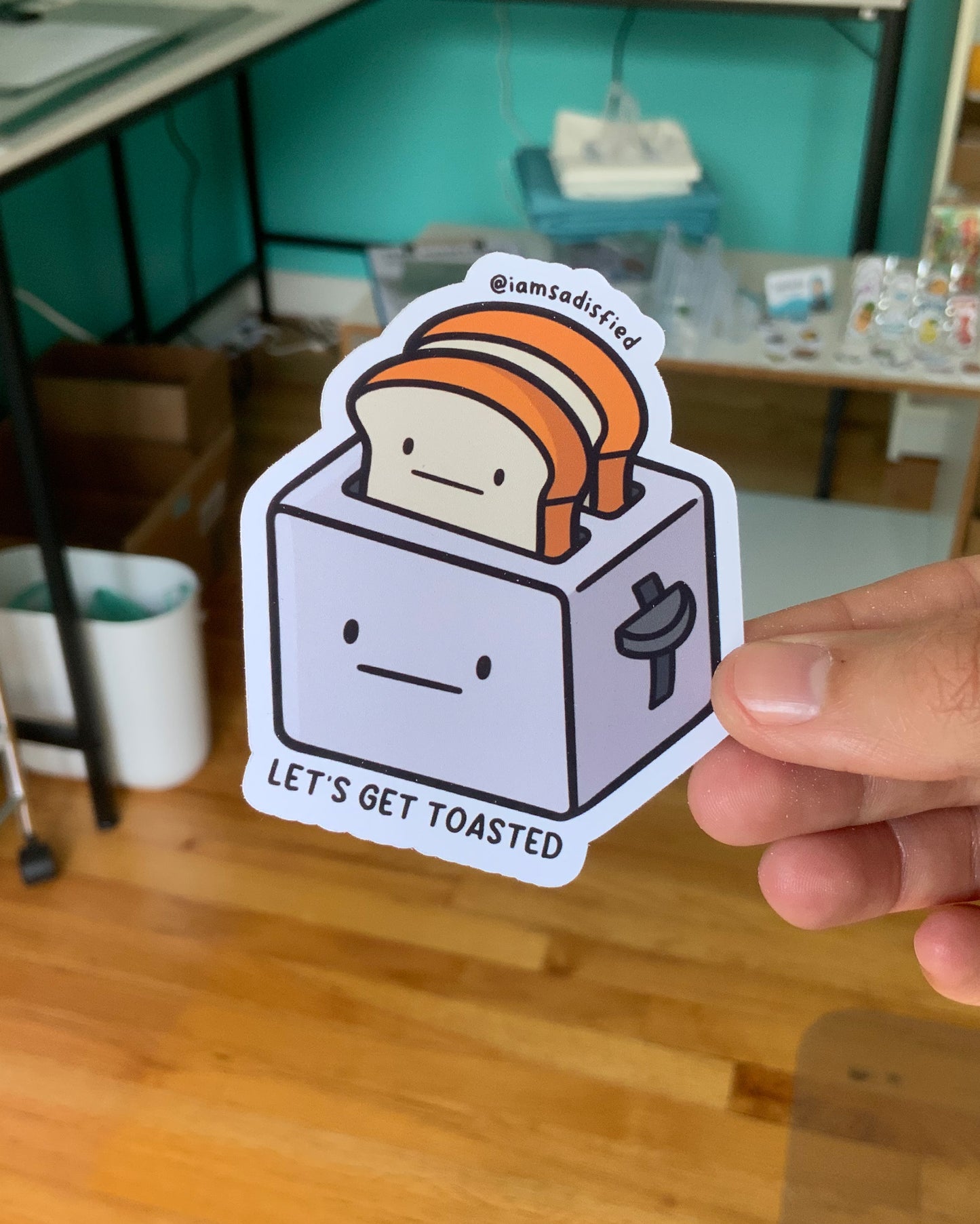 Let's Get Toasted Sticker