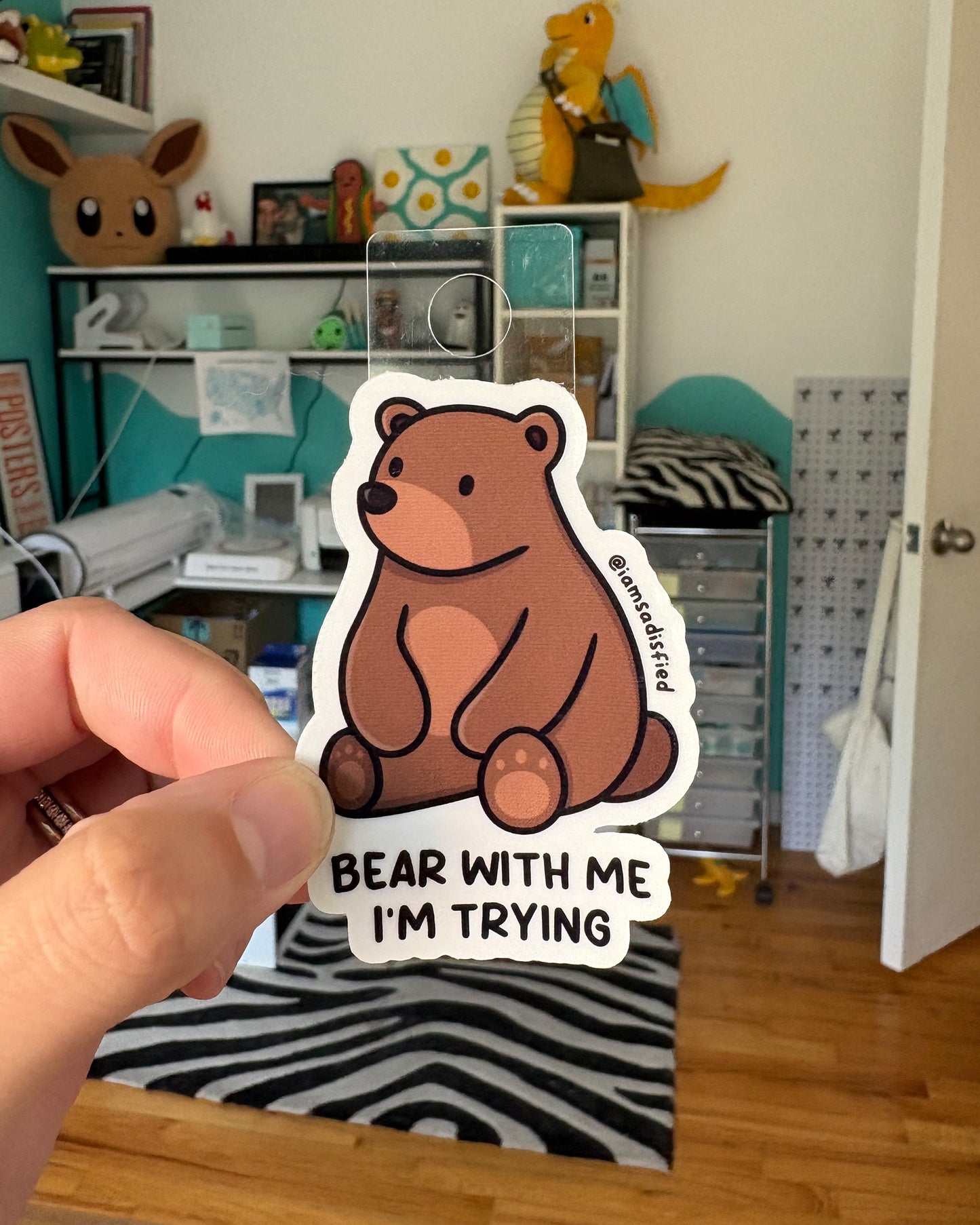 Bear With Me Sticker