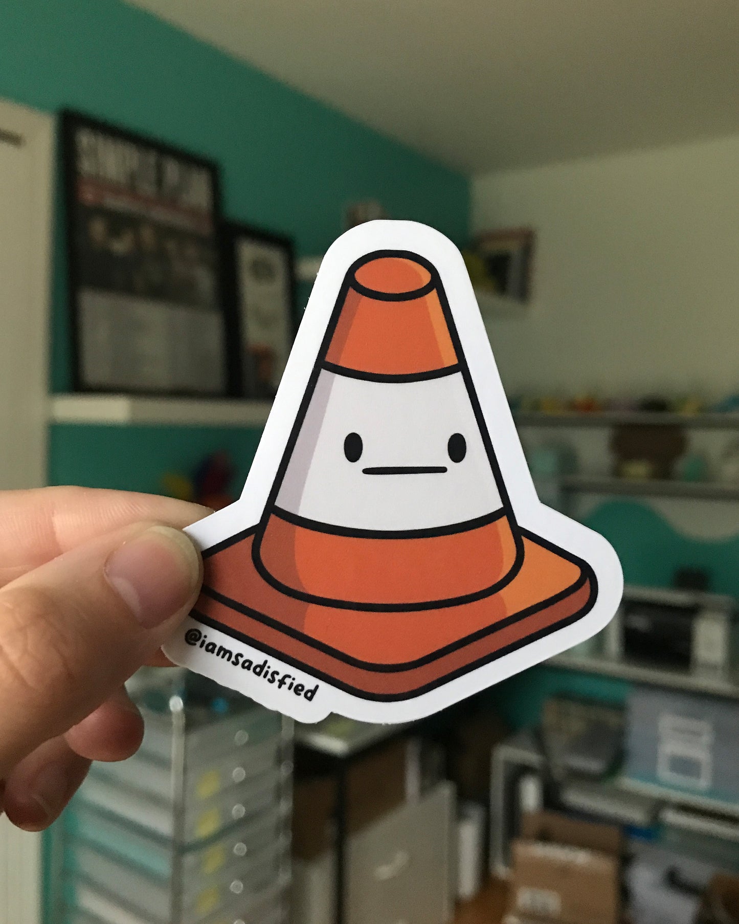 Traffic Cone Sticker