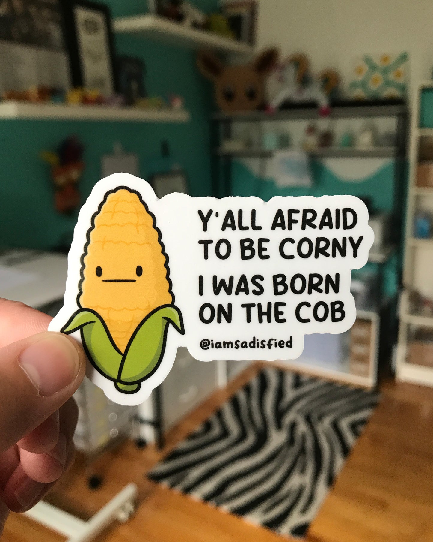 I Was Born On the Cob Sticker