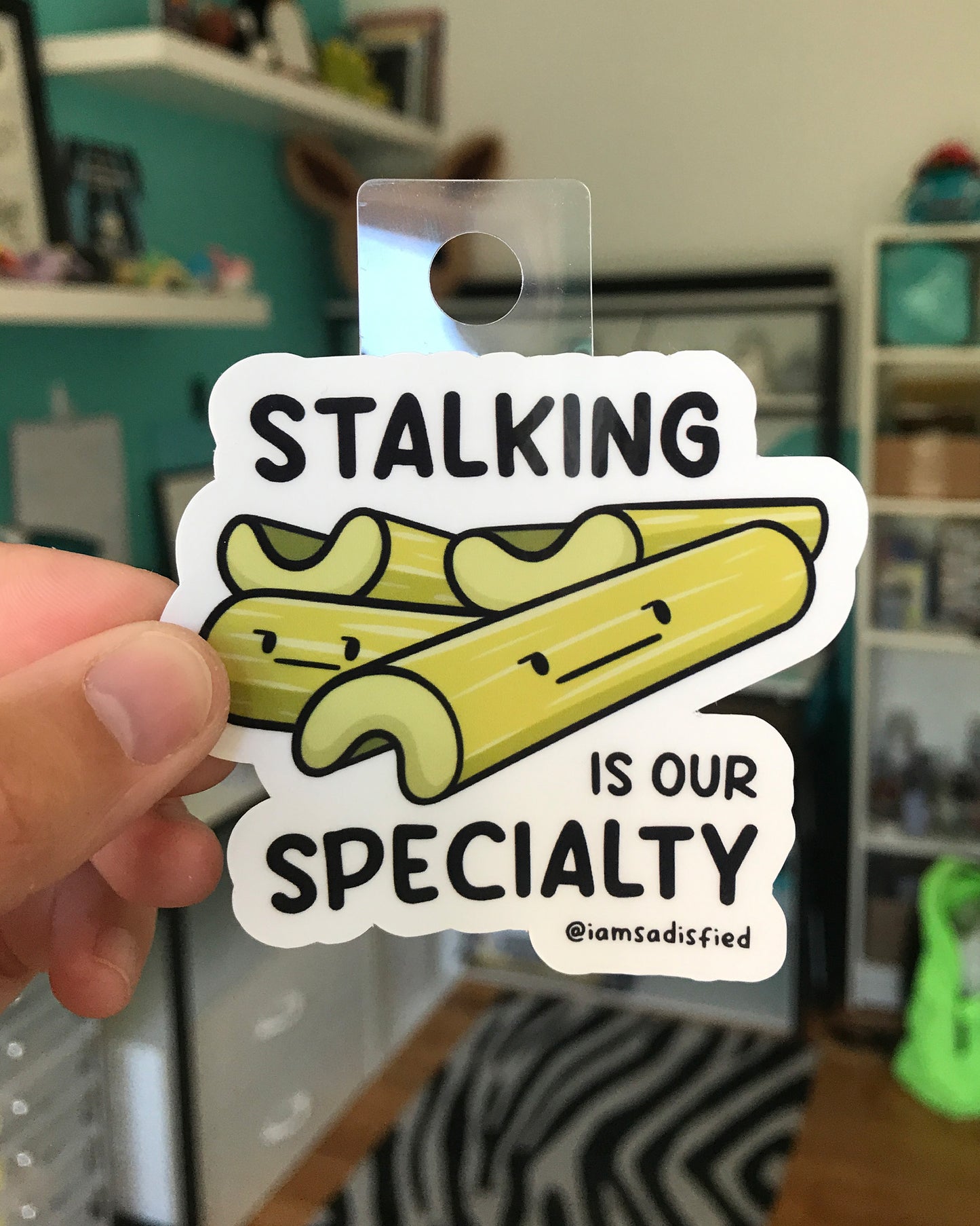 Stalking Is Our Specialty Celery Sticker