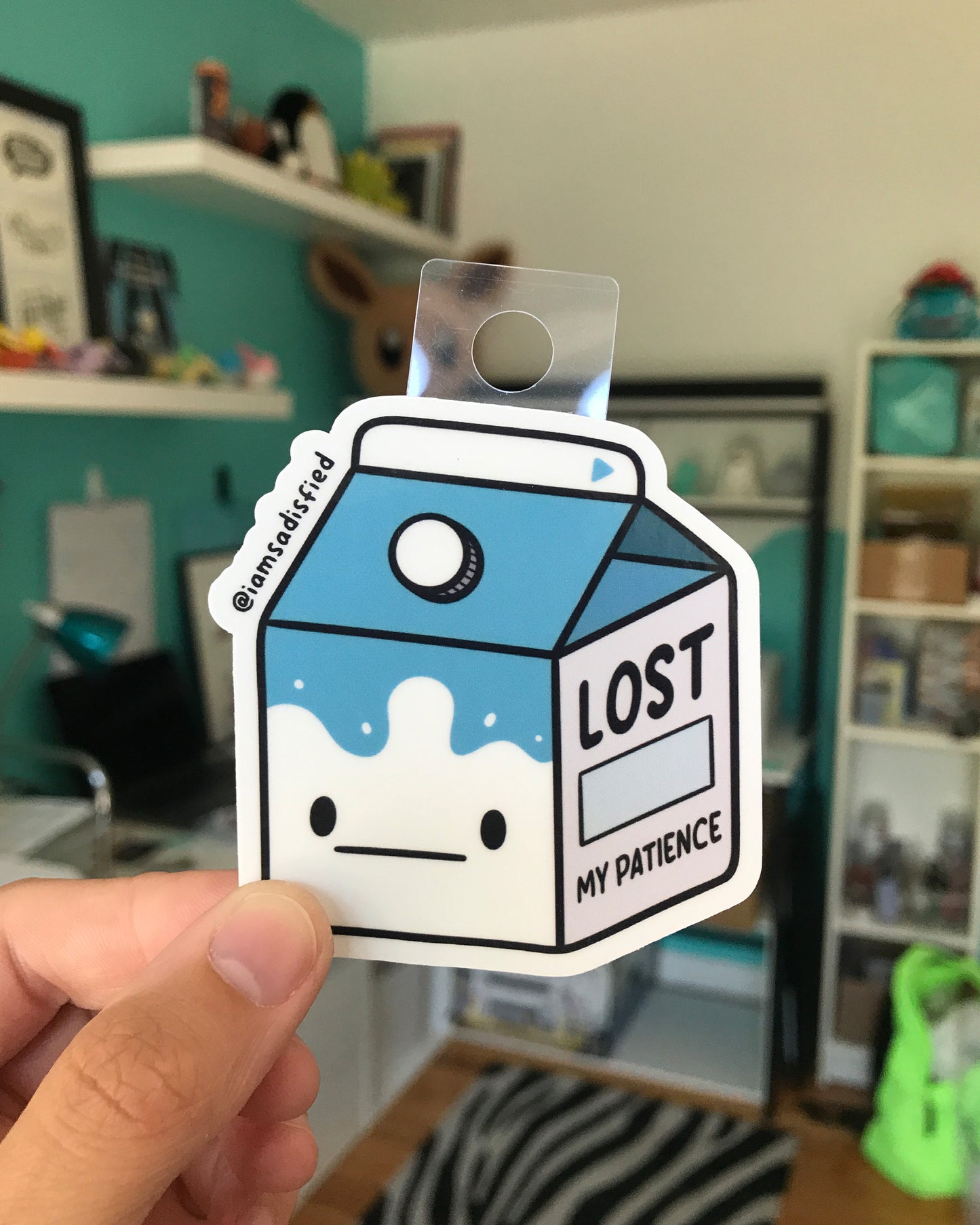 Lost My Patience Milk Carton Sticker