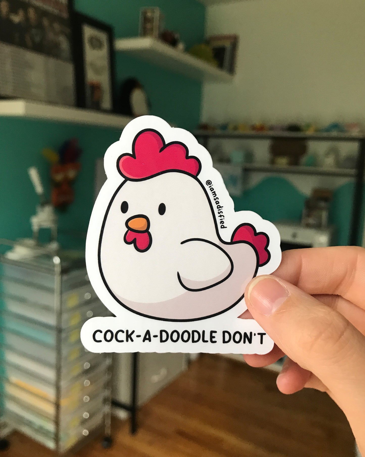 Cock-a-Doodle Don't Sticker