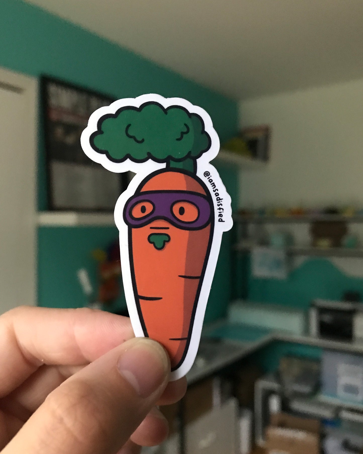 Pajama Sam Carrot Sticker