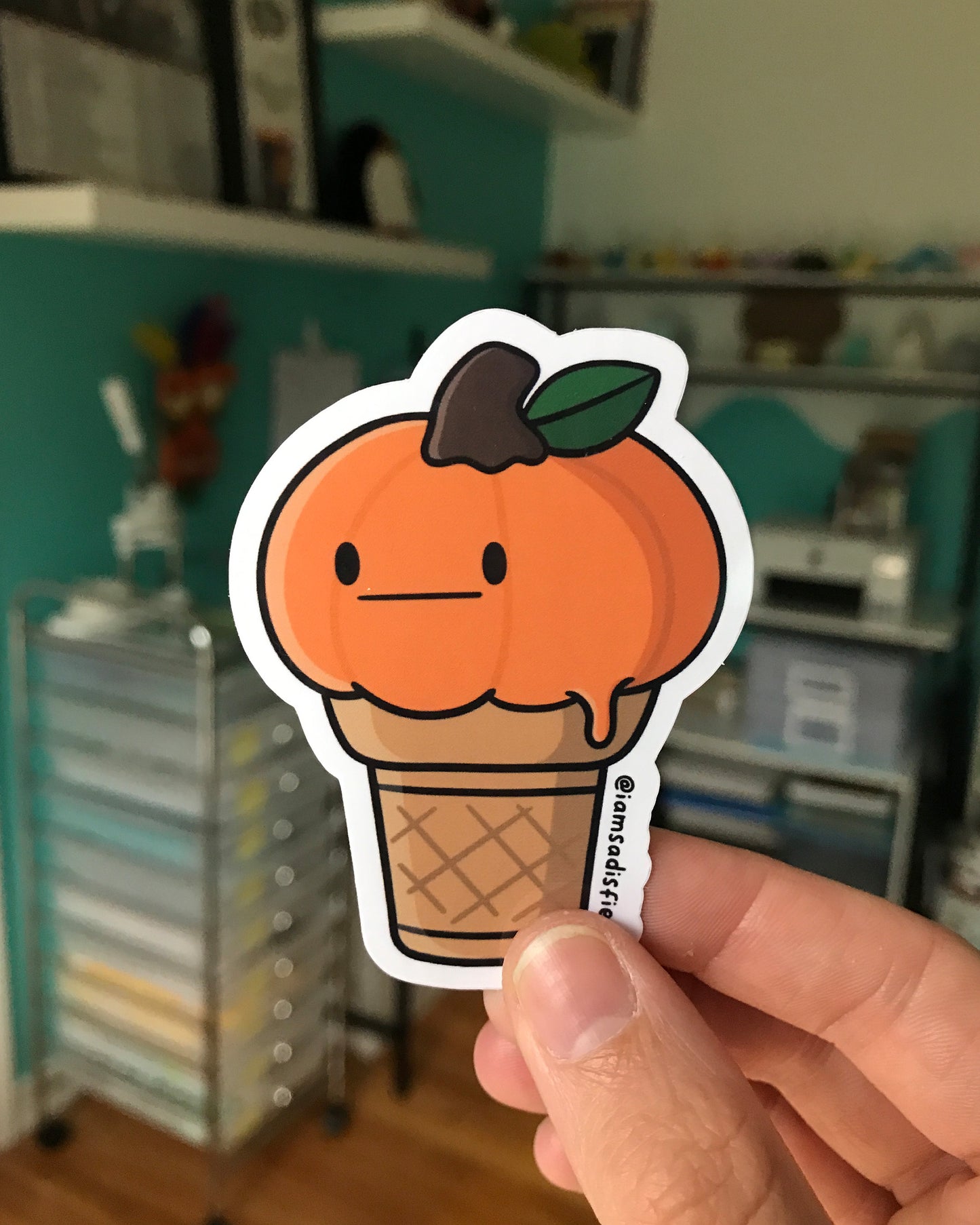 Pumpkin Ice Cream Sticker