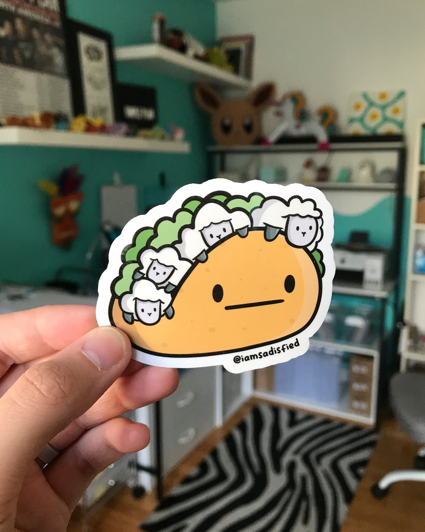 Sheep Taco Sticker