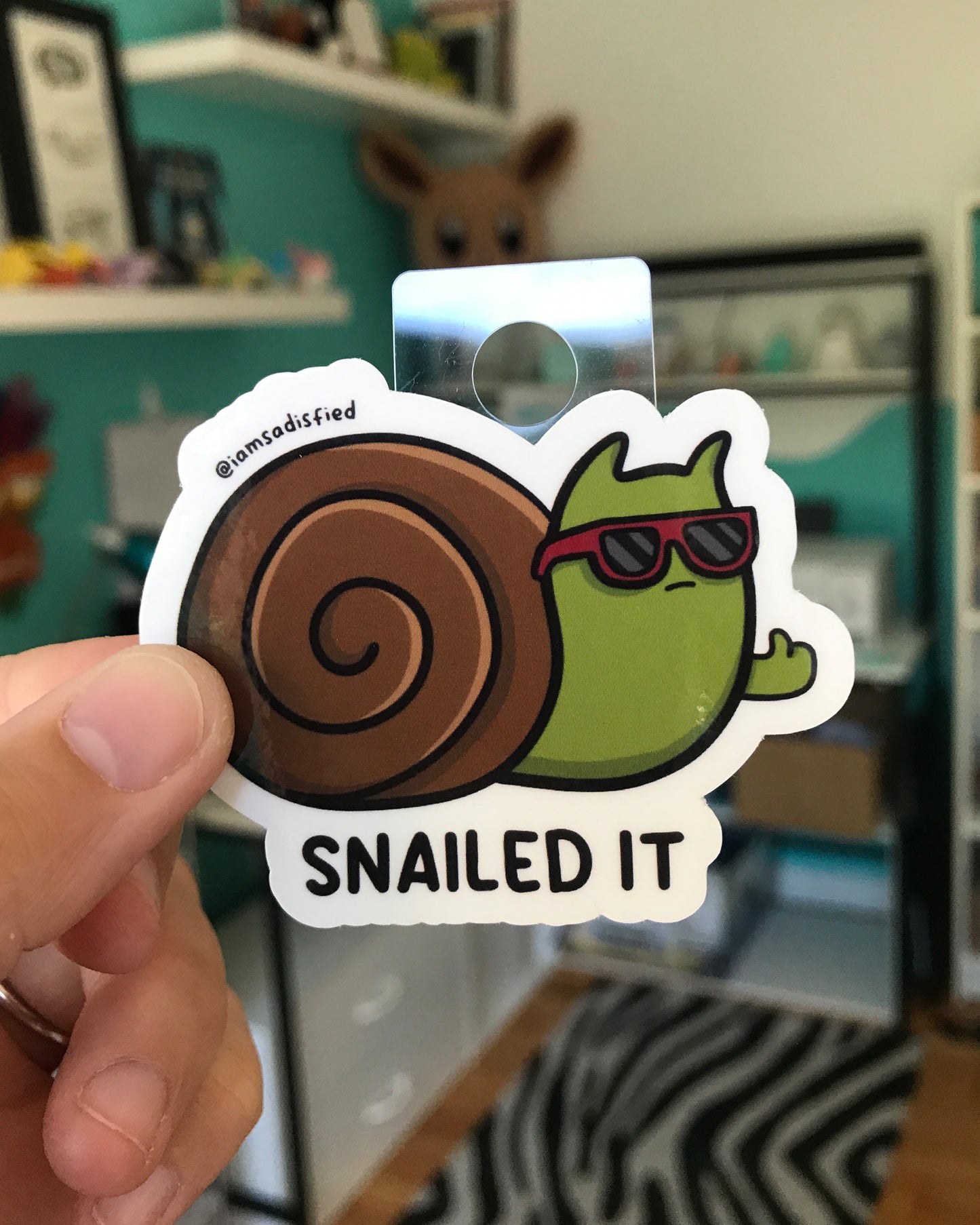 Snailed It Sticker
