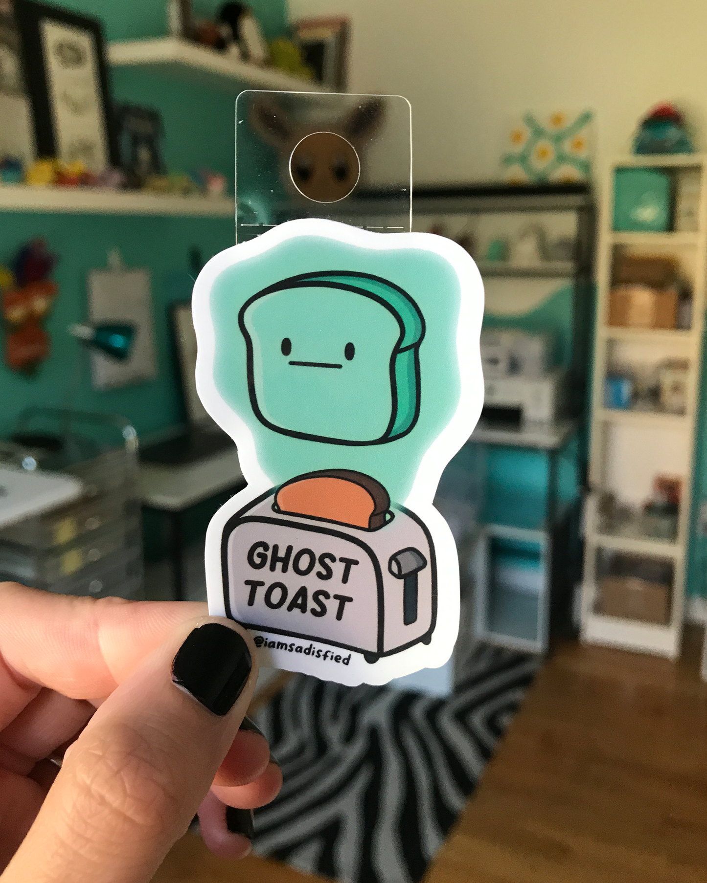 Ghost Toast Sticker