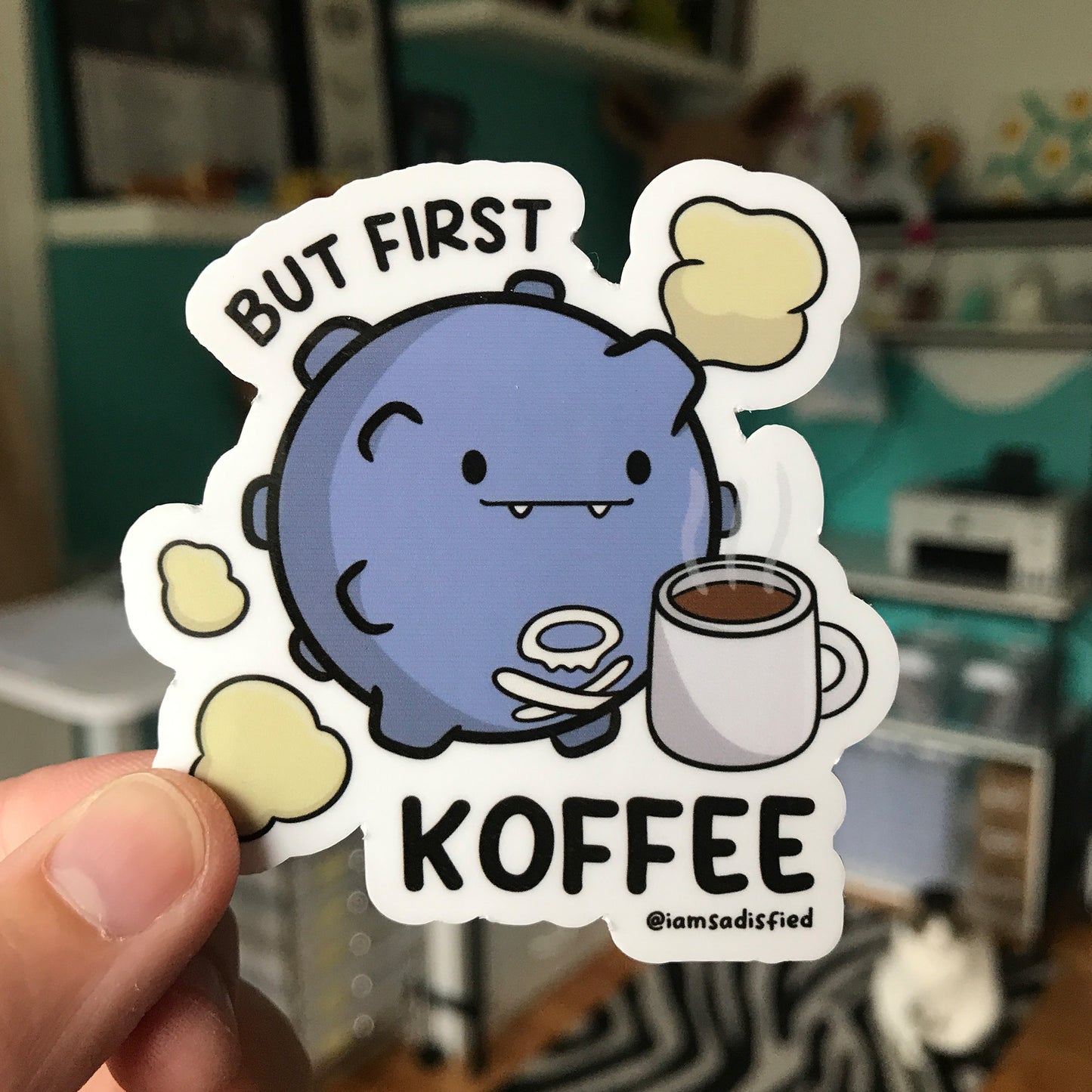 But First Koffee Sticker