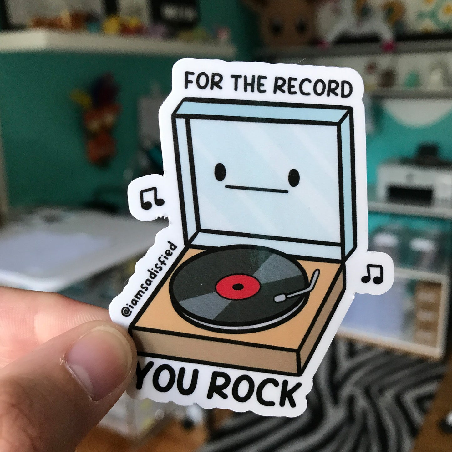 For the Record You Rock Sticker