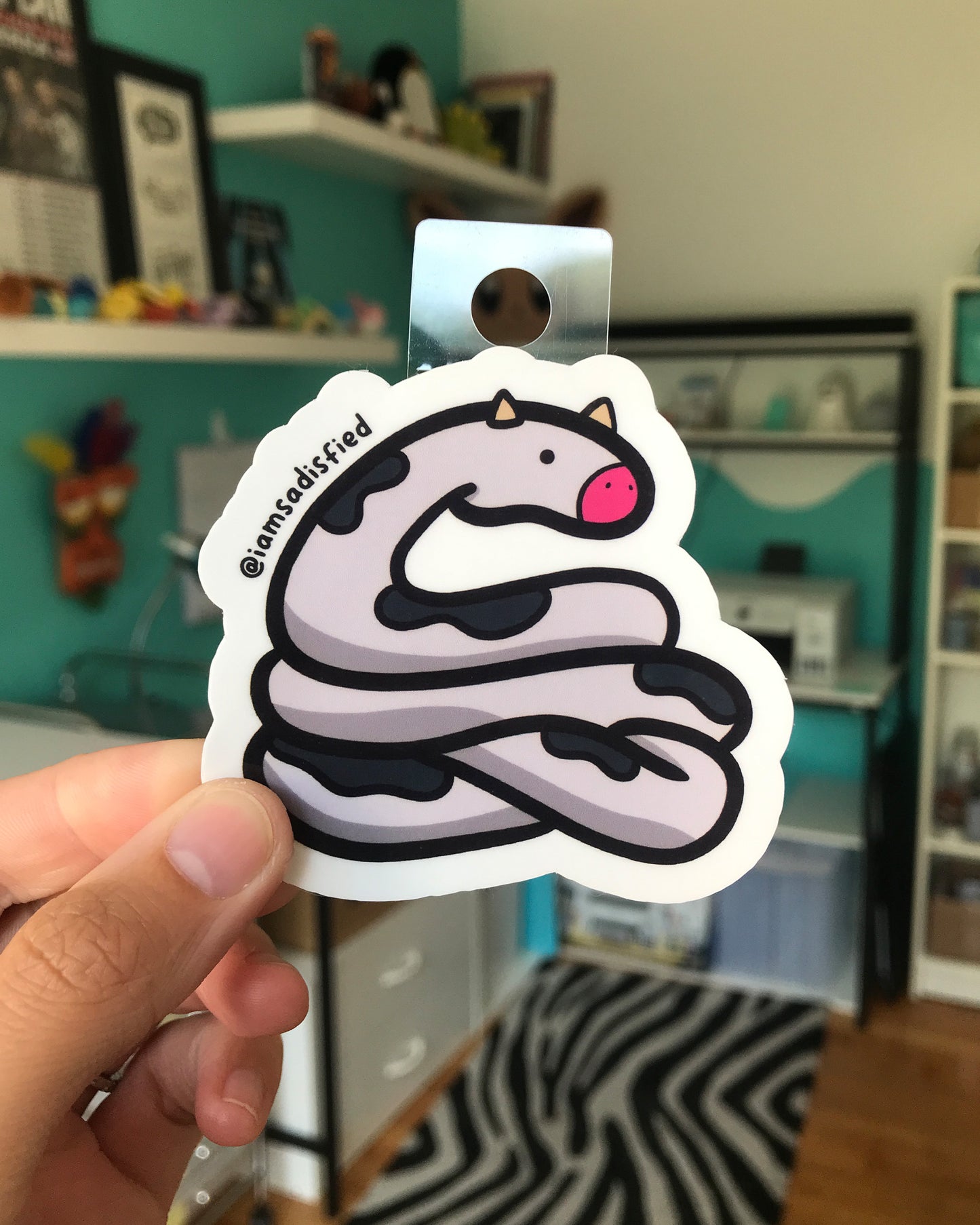 Cow Snake Sticker