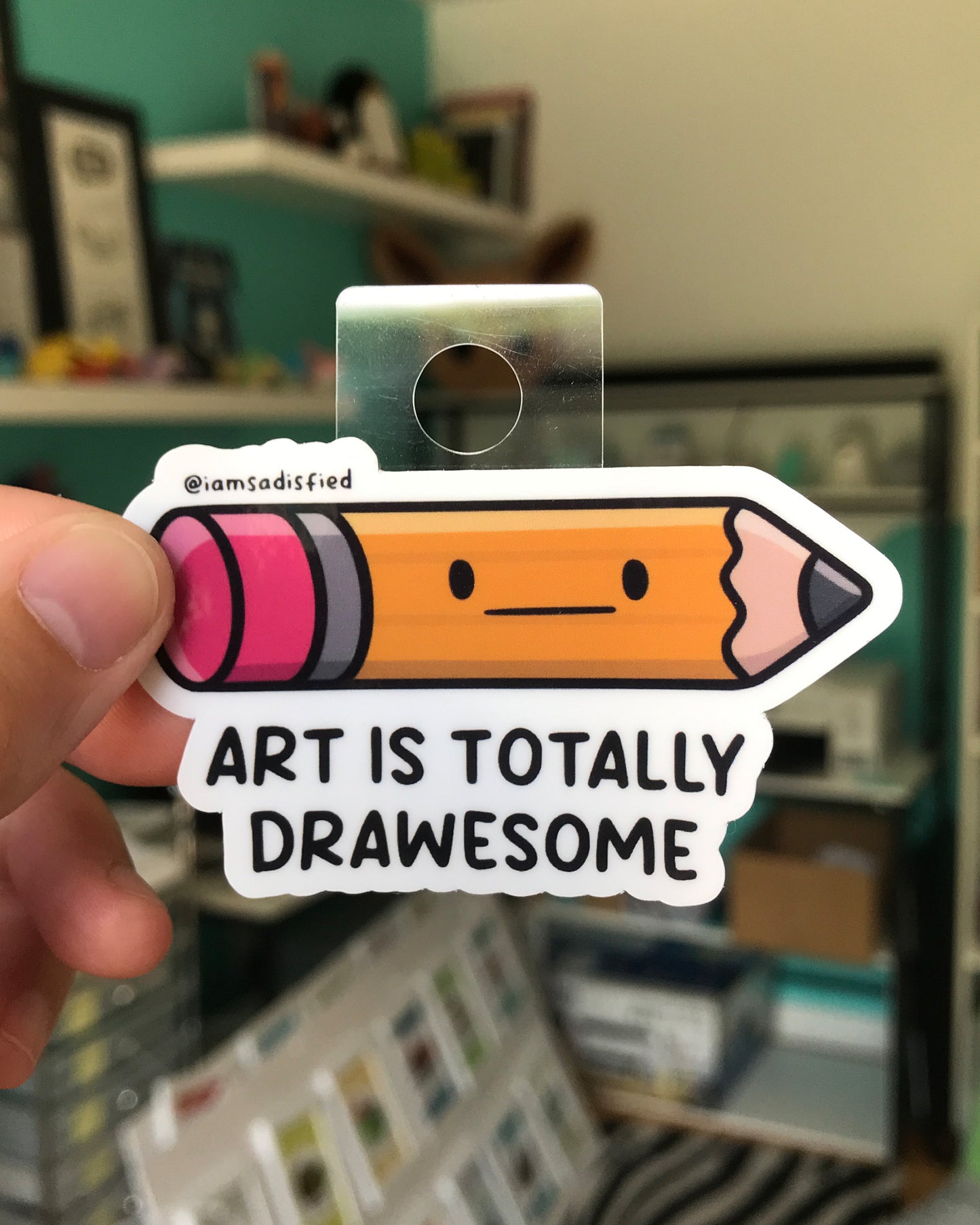 Art Is Totally Drawesome Sticker