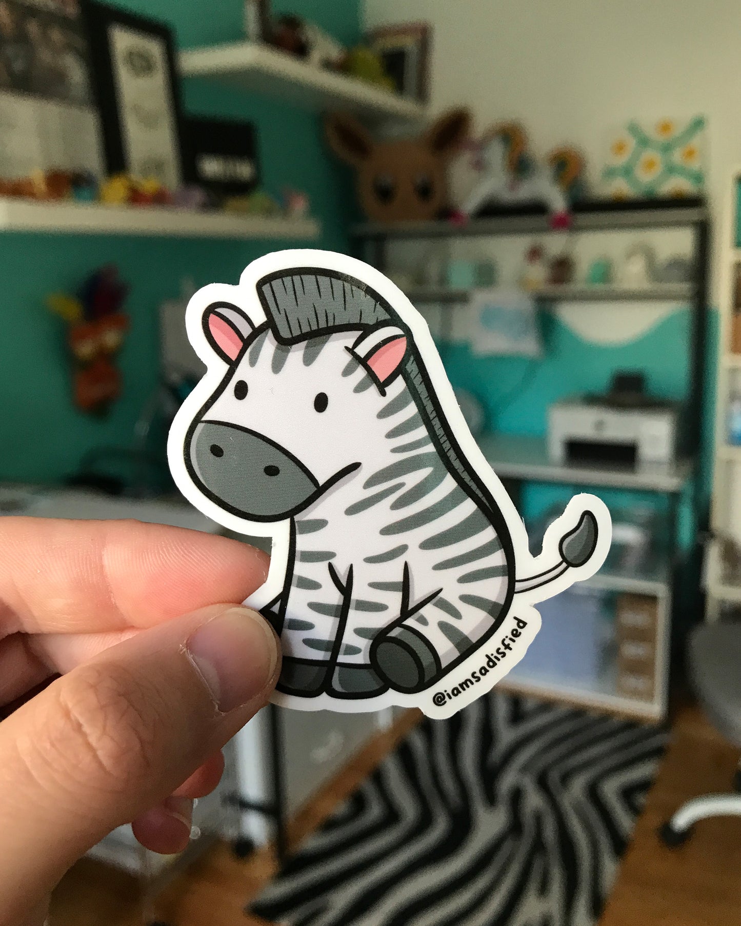 Zebra Sticker