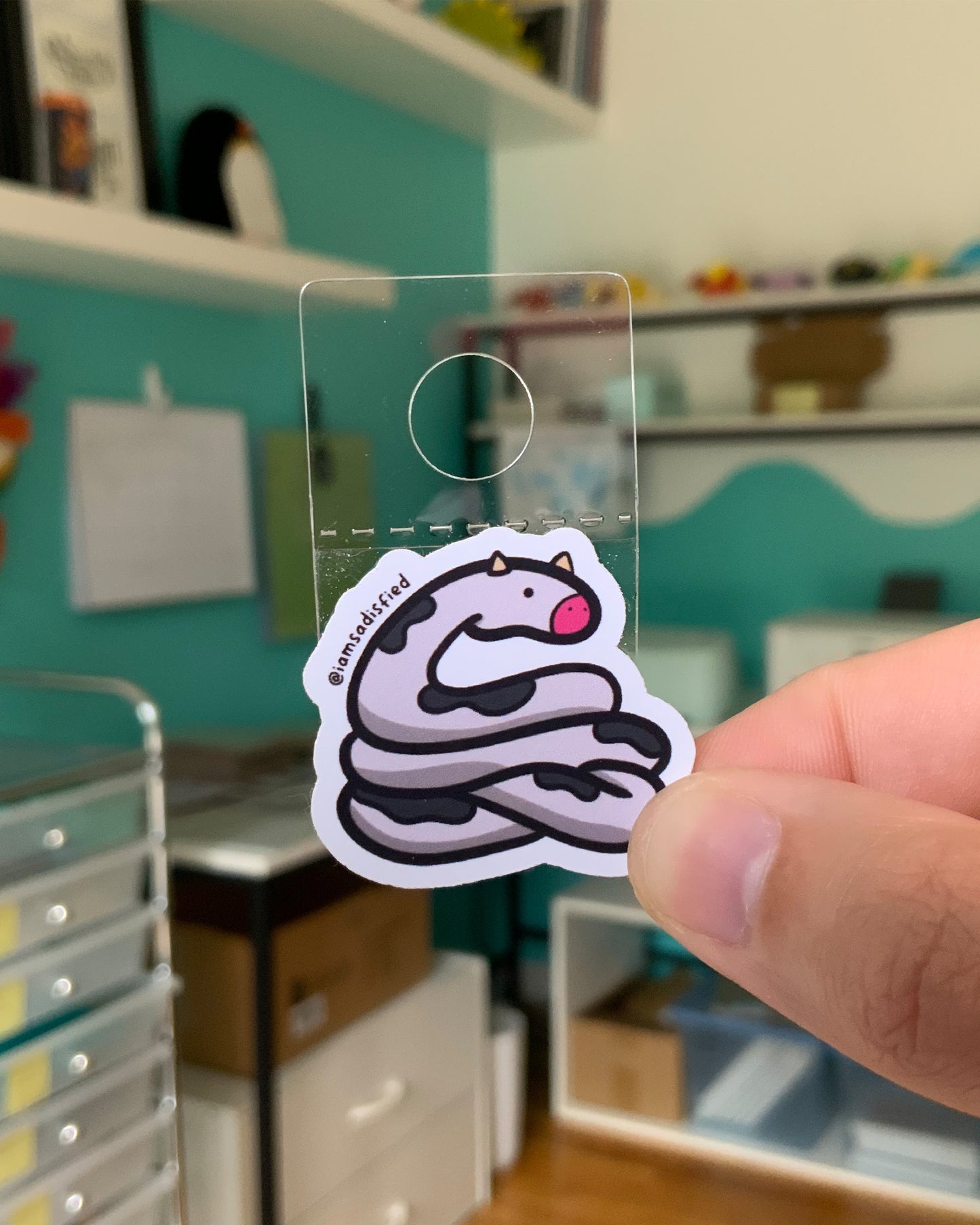 Cow Snake Mini Sticker